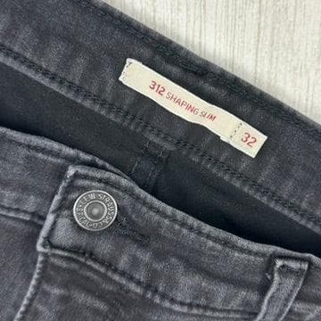 Levis 312 Shaping Slim Mid Rise Aged Black Jeans - Size 32" or 14AU — photo 5 of 7