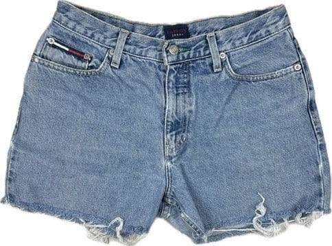 Tommy Hilfiger Distressed 90's Denim Cut Off Shorts - Suit Size 8 — photo 2 of 7