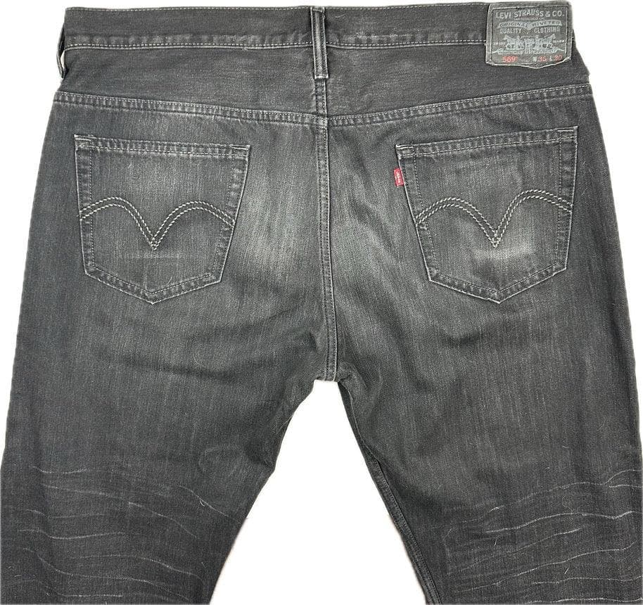 Levis 559 Straight Black Denim Jeans - Size 36-38 — photo 4 of 7