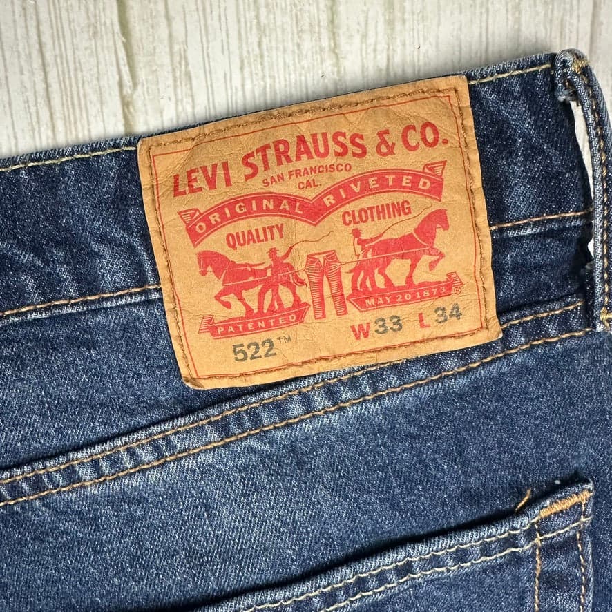 Levis 522 Mens Denim Cut Off Shorts -Size 33 — photo 3 of 4