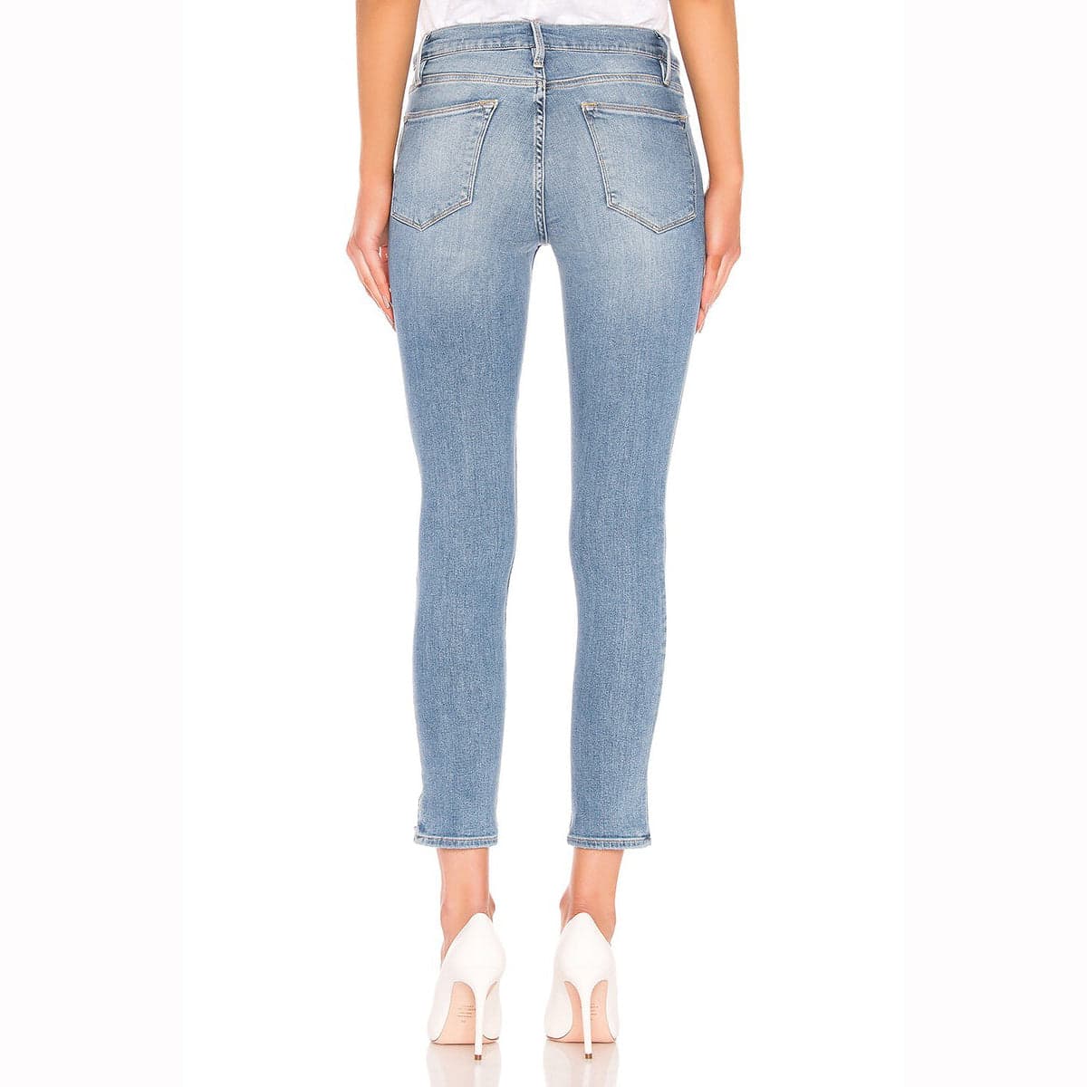 NWT- Frame Denim 'Le High Skinny' Side Fray Prizzi Jeans RRP $365 -Size 27 — photo 3 of 3