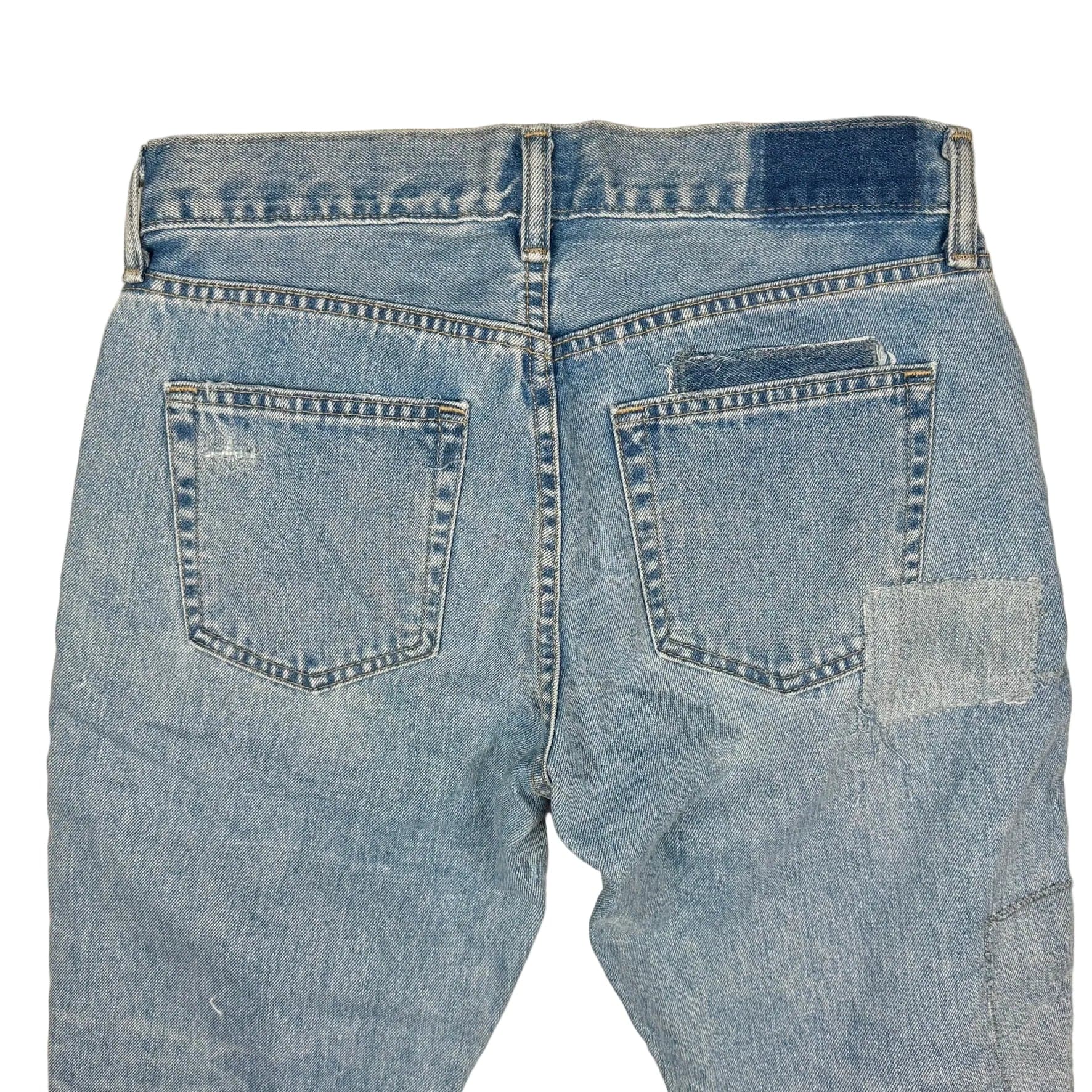 Ralph Lauren 'Avery Boyfriend' Patchwork Denim Jeans - Size 26 — photo 5 of 8