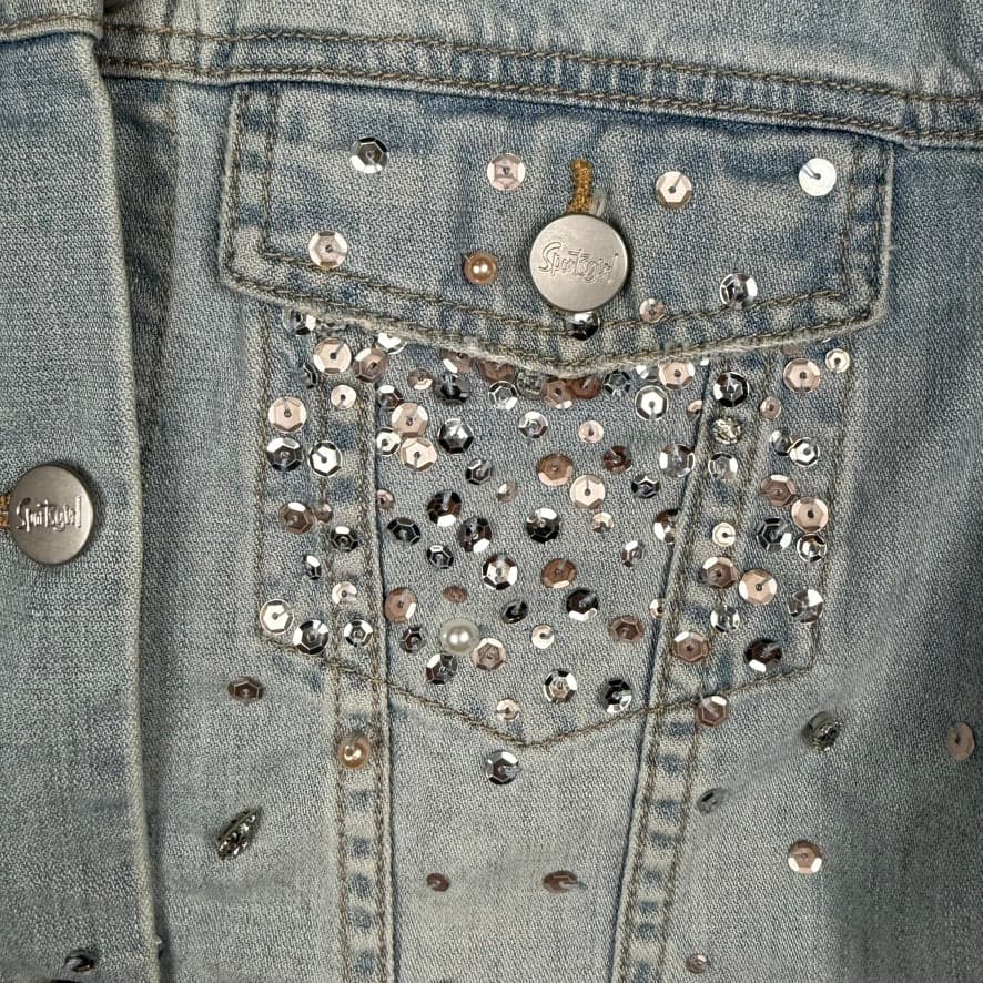 So Gay! Denim & Sequin "Queer all Year" Denim Jacket - Size S — photo 4 of 7