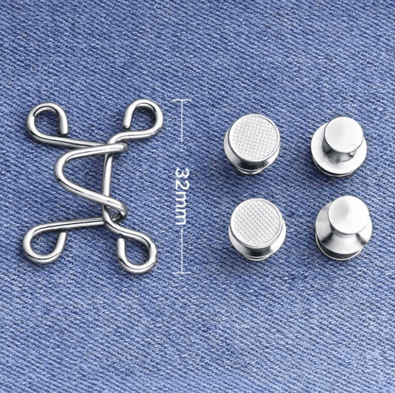 Waist Cinch 32mm Set Silver Design Repair Kit - Mending is better than ending! — photo 1 of 6