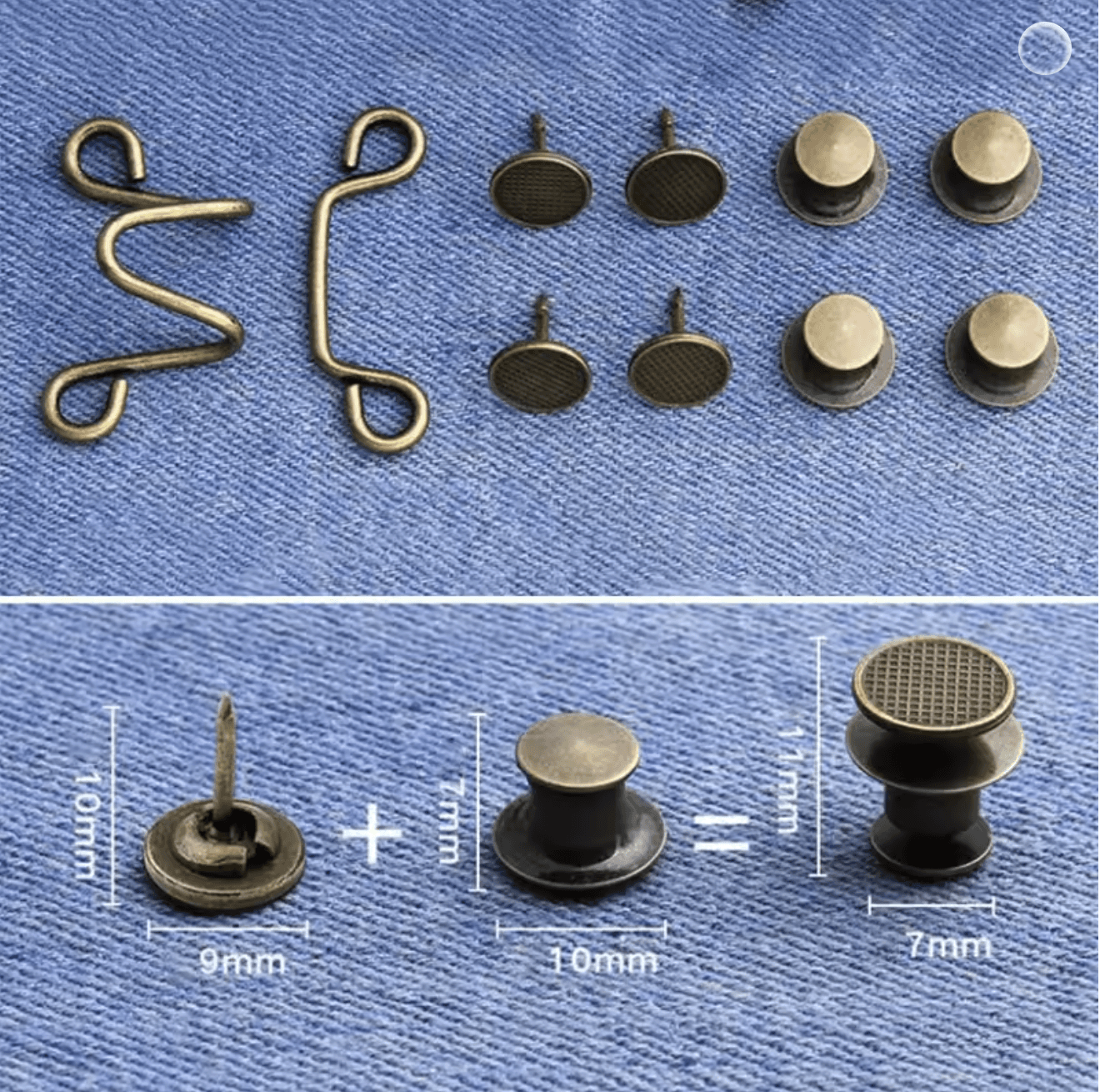 Waist Cinch 32mm Set Silver Design Repair Kit - Mending is better than ending! — photo 4 of 6
