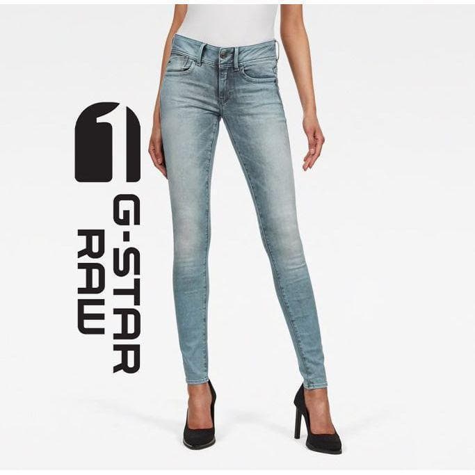 NWT - G Star RAW Womens 'Lynn' Lt Aged Mid Skinny Jeans -Size 27/32 — photo 1 of 8