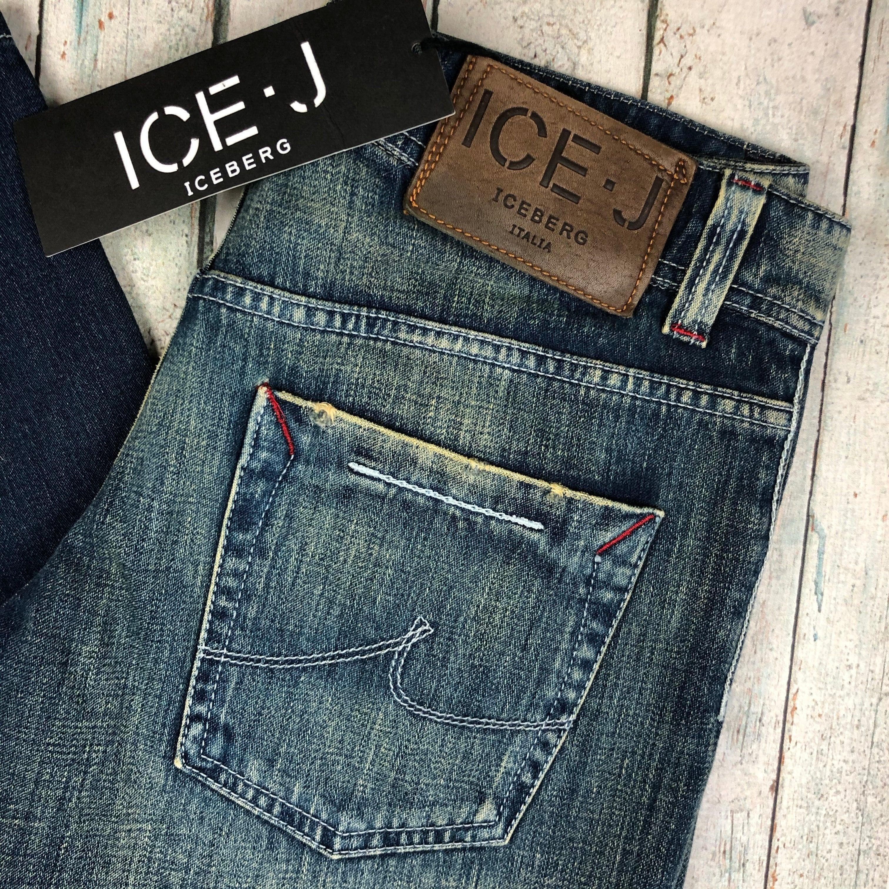NWT - Iceberg Ice J Italian Low Waist Straight Jeans- Size 26 — photo 2 of 7