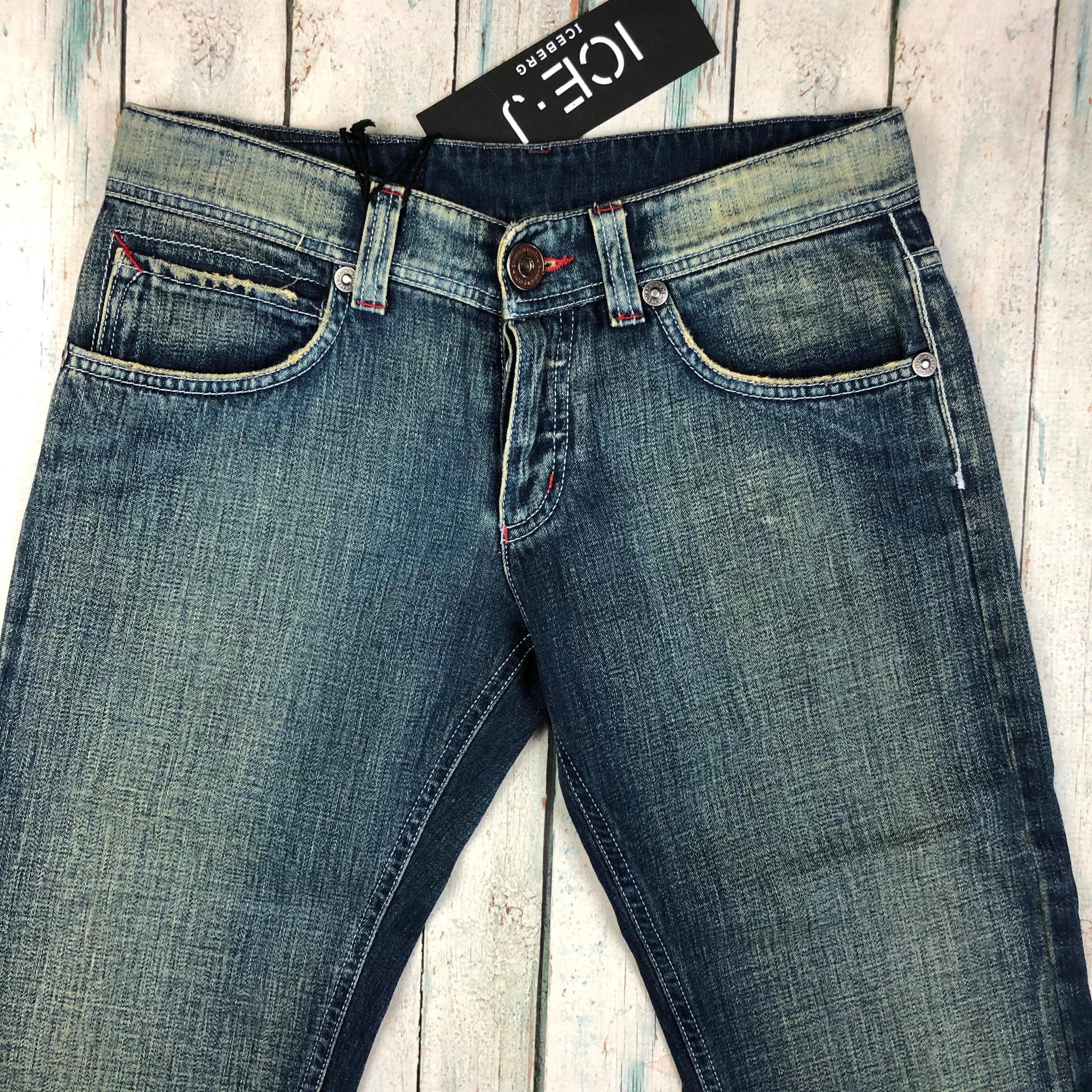 NWT - Iceberg Ice J Italian Low Waist Straight Jeans- Size 26 — photo 3 of 7
