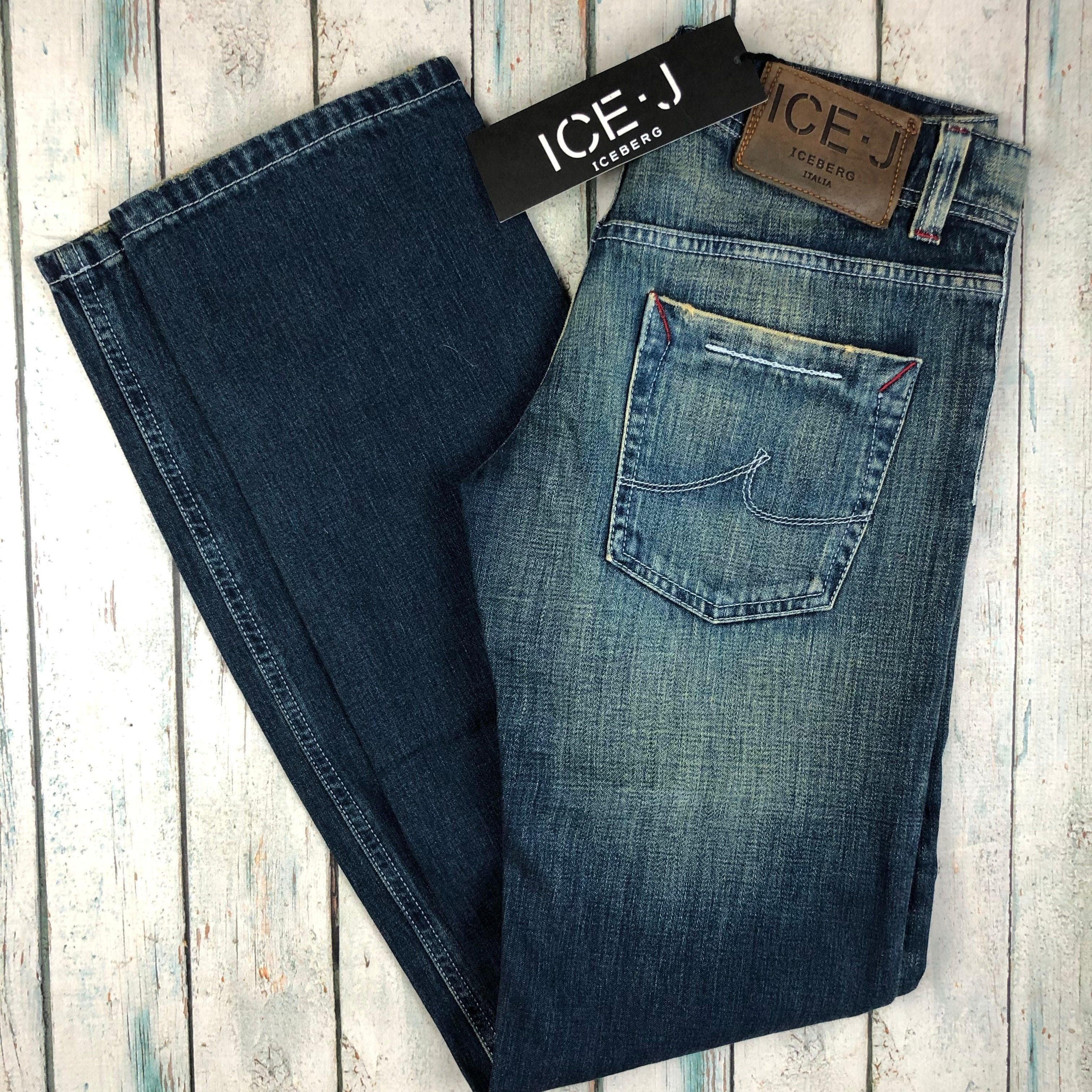 NWT - Iceberg Ice J Italian Low Waist Straight Jeans- Size 26 — photo 7 of 7