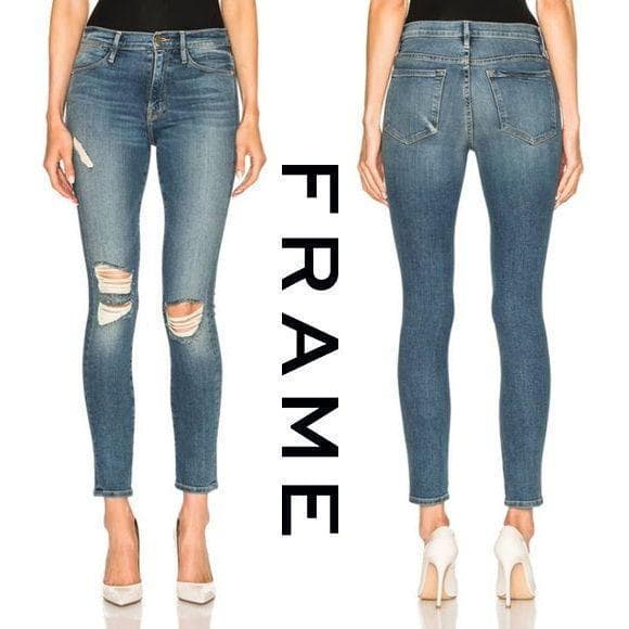 NWT- Frame Denim 'Le High Skinny' Stretch Jeans RRP $365 -Size 26 — photo 1 of 8