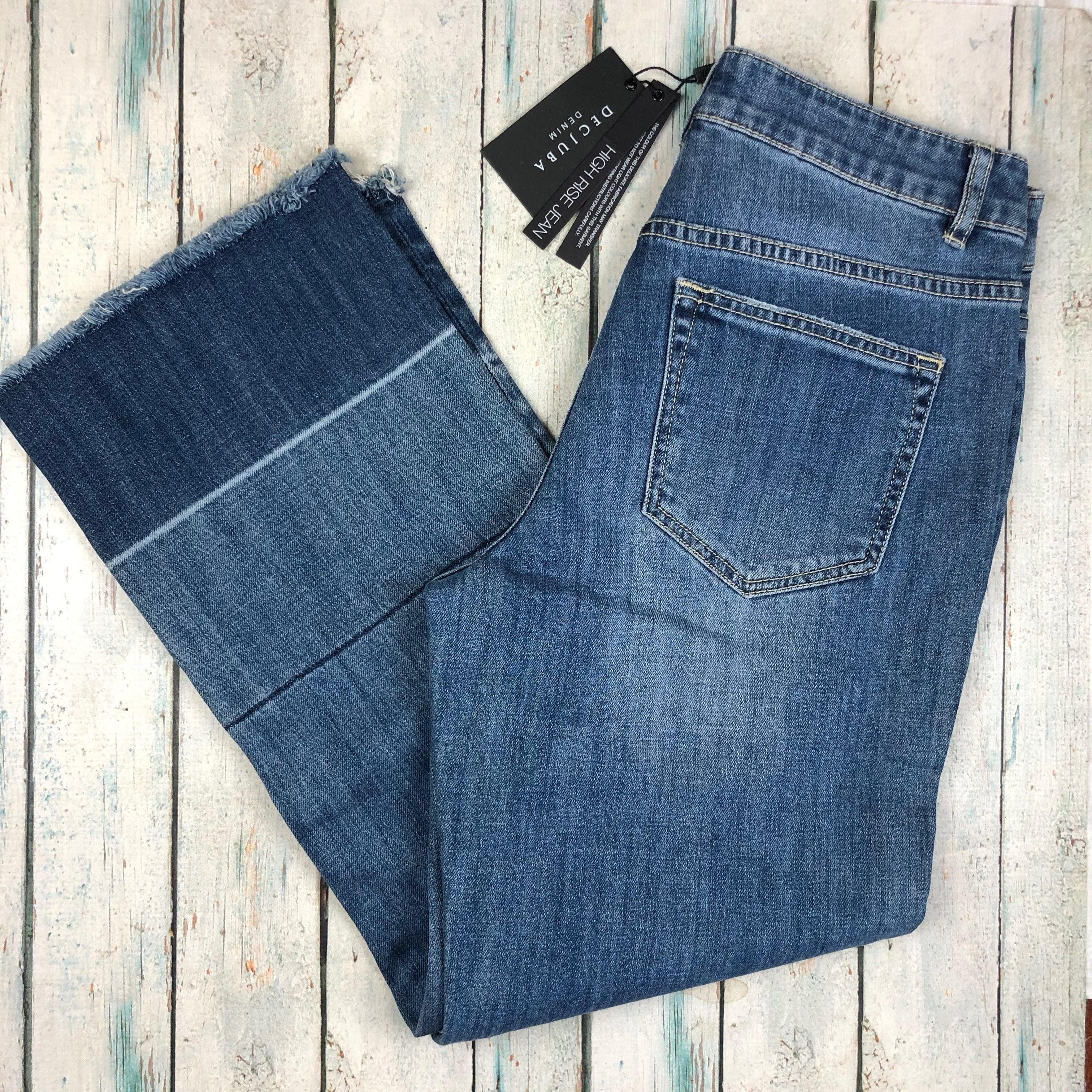NWT - Decjuba High Rise Cropped Straight Jeans Size- 28 — photo 6 of 6