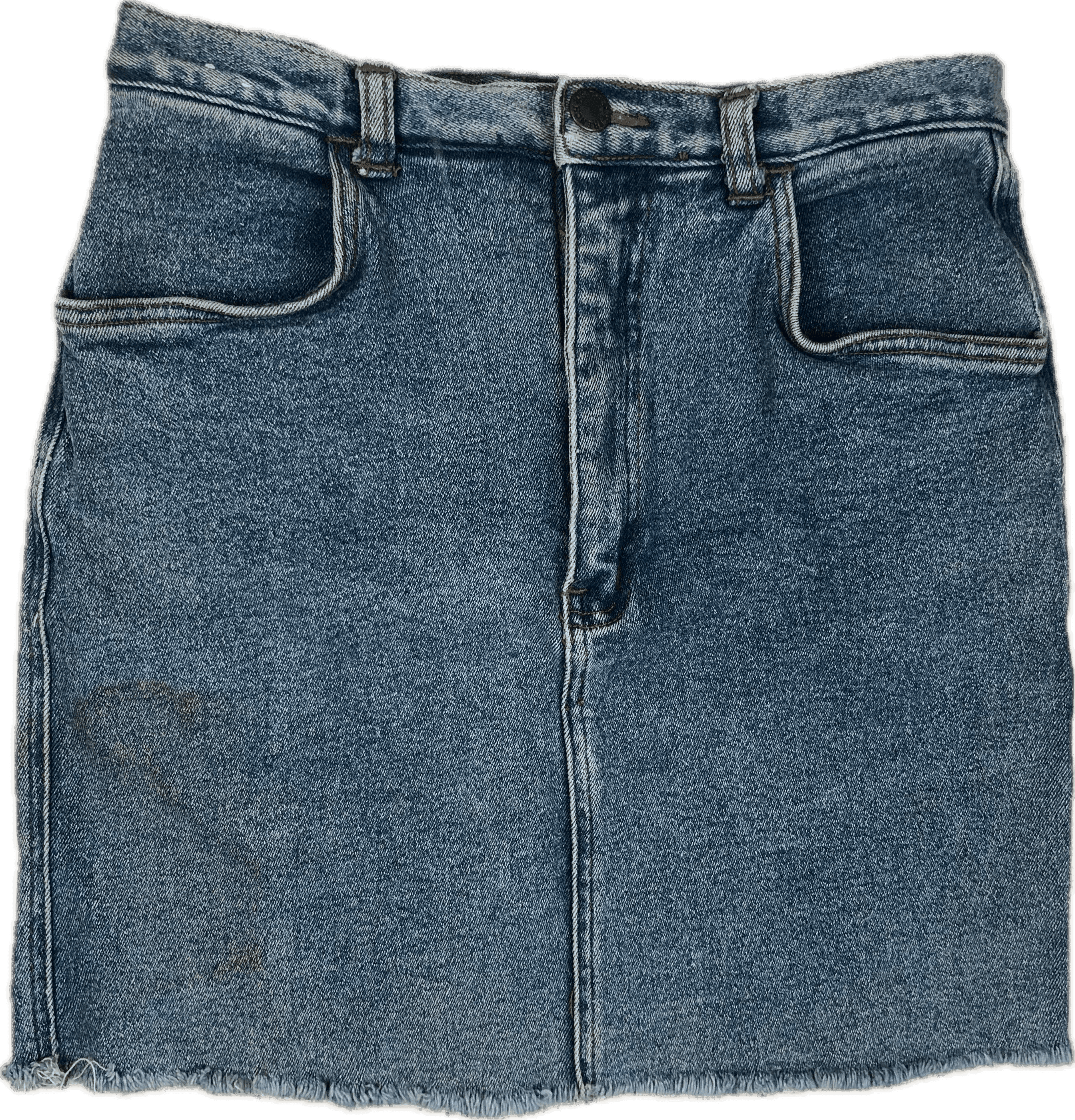 1990's Vintage French Star Stretch Denim Skirt — photo 2 of 6