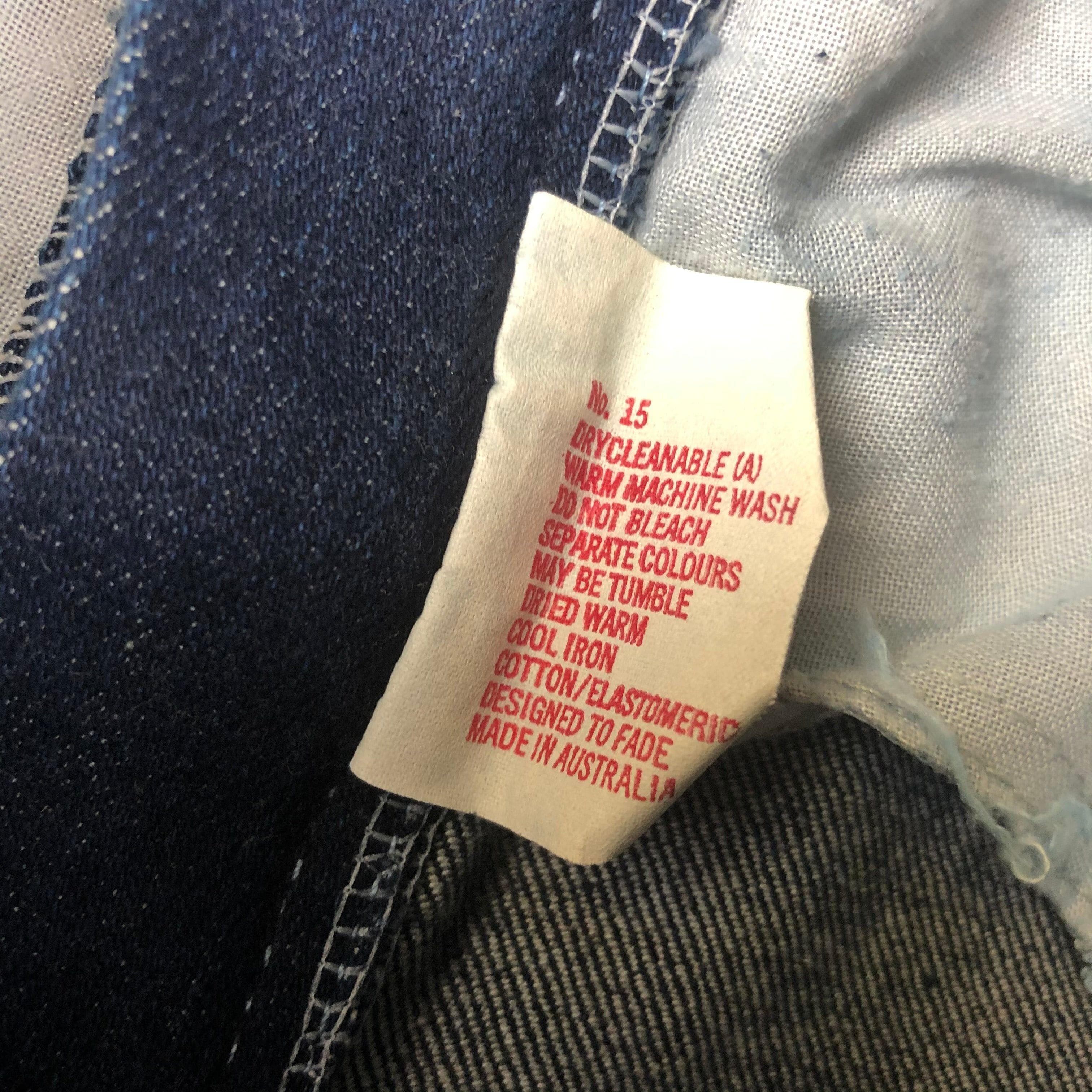 1980's Vintage Lee 'Stretchies' Australian Made Jeans- Size 102 or 40" — photo 6 of 8