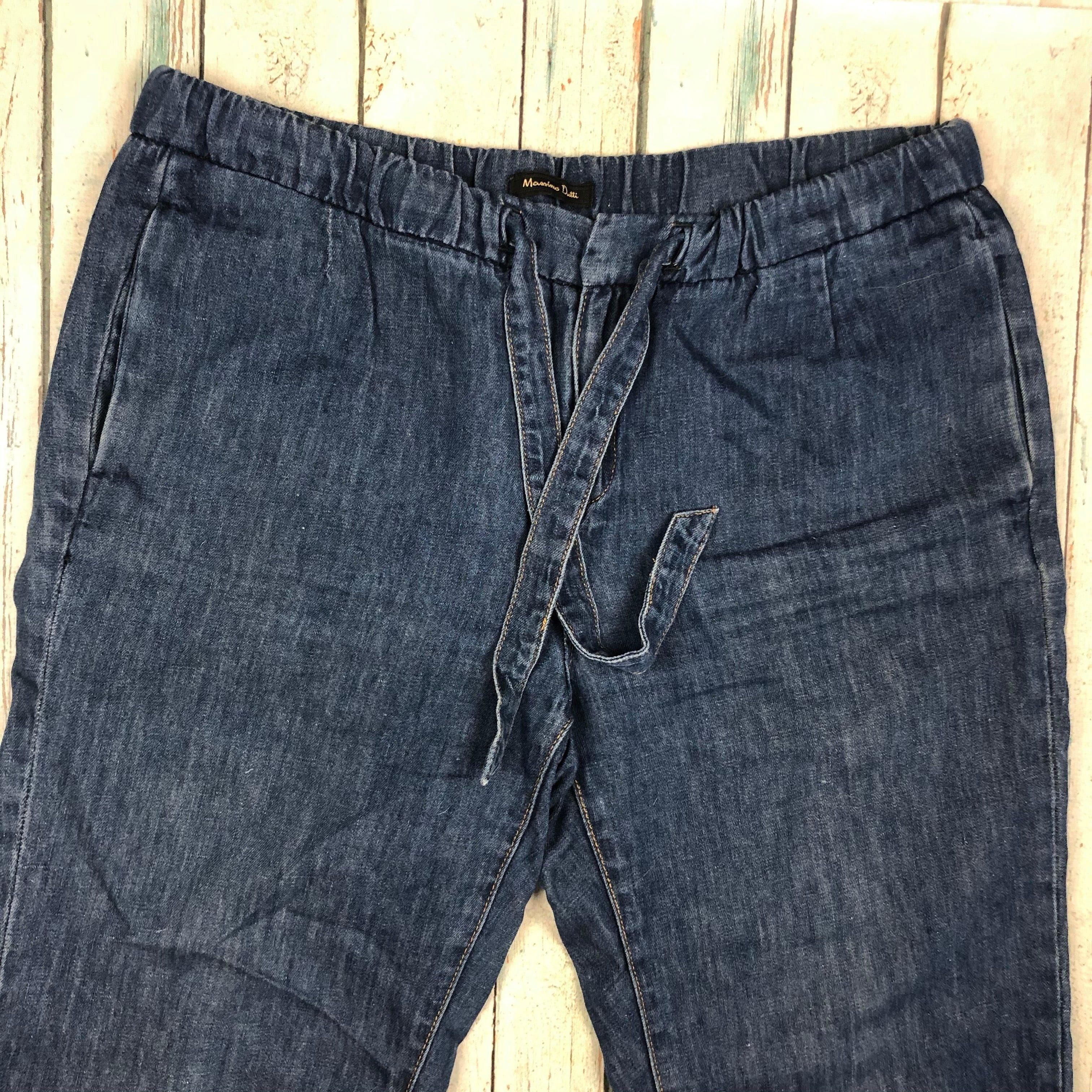 Massimo Dutti Track Style Pull on Jeans -Size 10 — photo 3 of 6