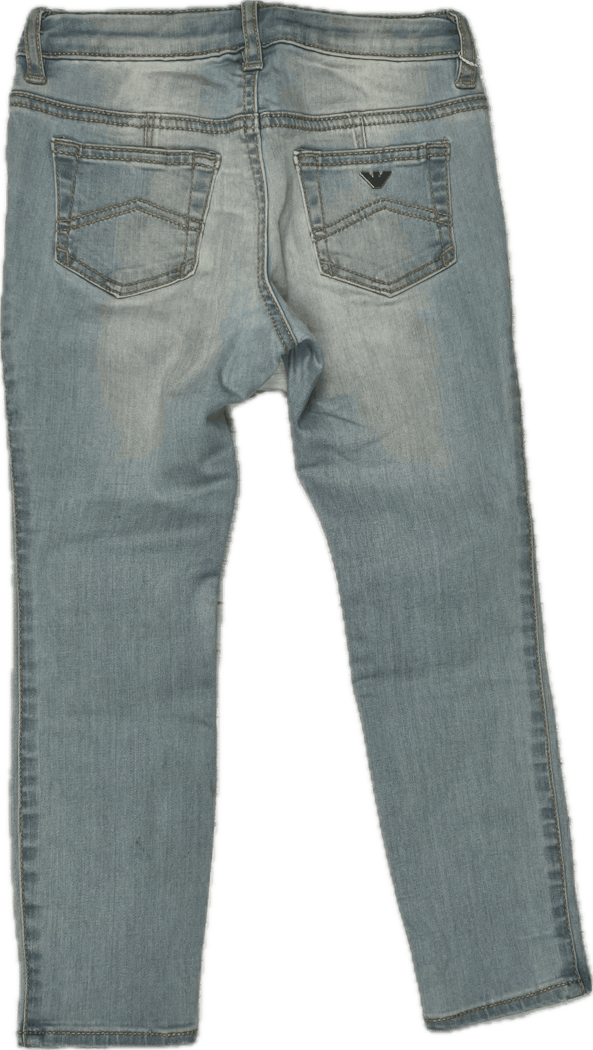 NWT - Armani Junior Girls Heart Button Skinny Jeans - Size 4 — photo 2 of 8