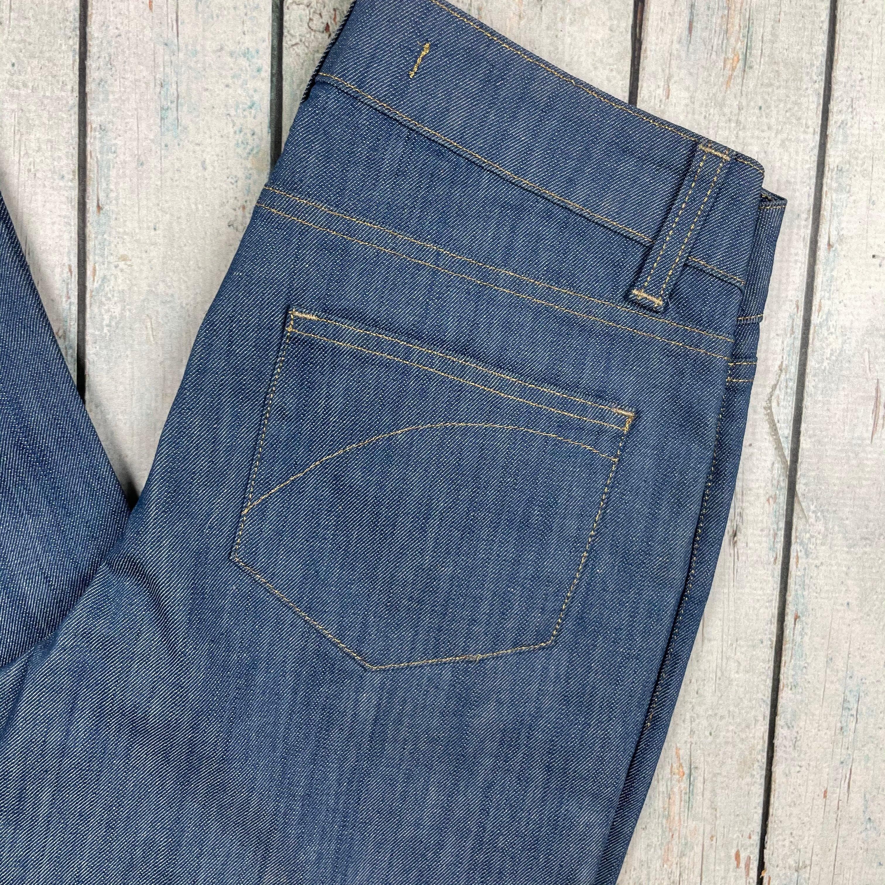 Superfine Cigarette Leg Slim Fit Italian Jeans -Size 27 — photo 3 of 10