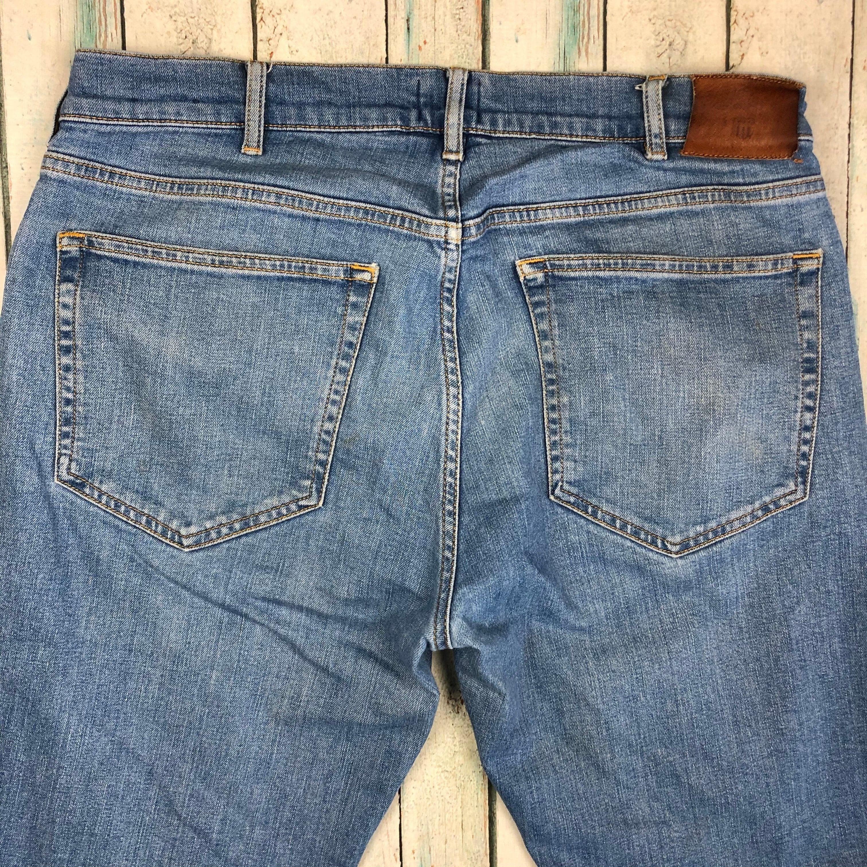 Gant Mens Regular Straight Leg Stretch Light Wash Jeans - Size 34S — photo 2 of 5
