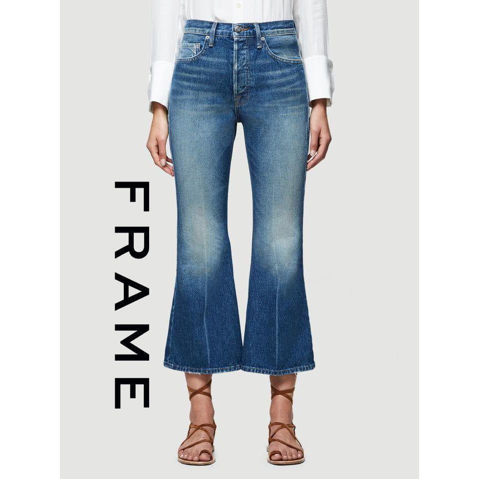 NWT- Frame Denim 'Rigid Re- Release Le Crop Flare' Jeans RRP $409 -Size 25 — photo 1 of 9