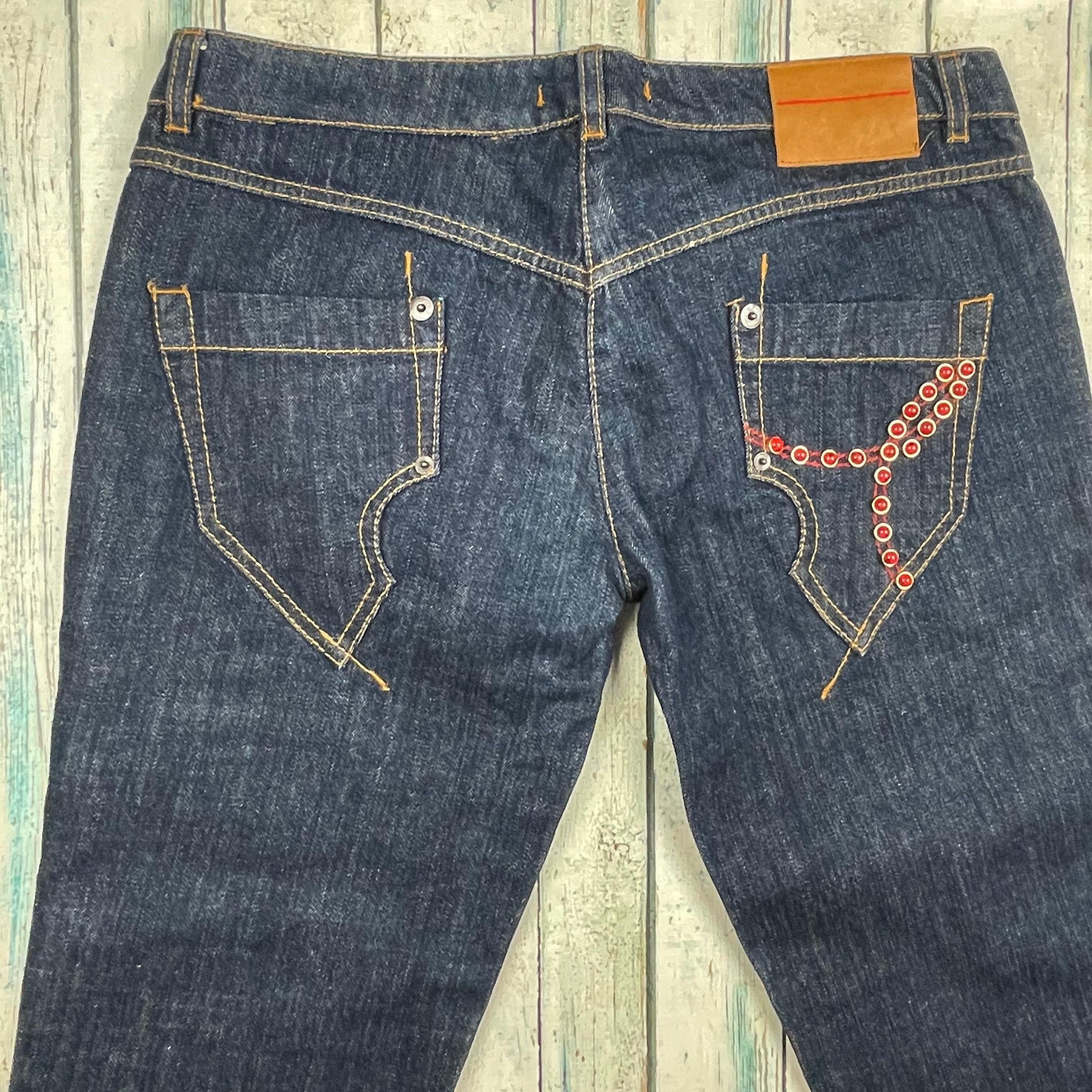 NEW - Against My Killer Italian Low Rise Boot Y2K Jeans -Size 31 — photo 3 of 6