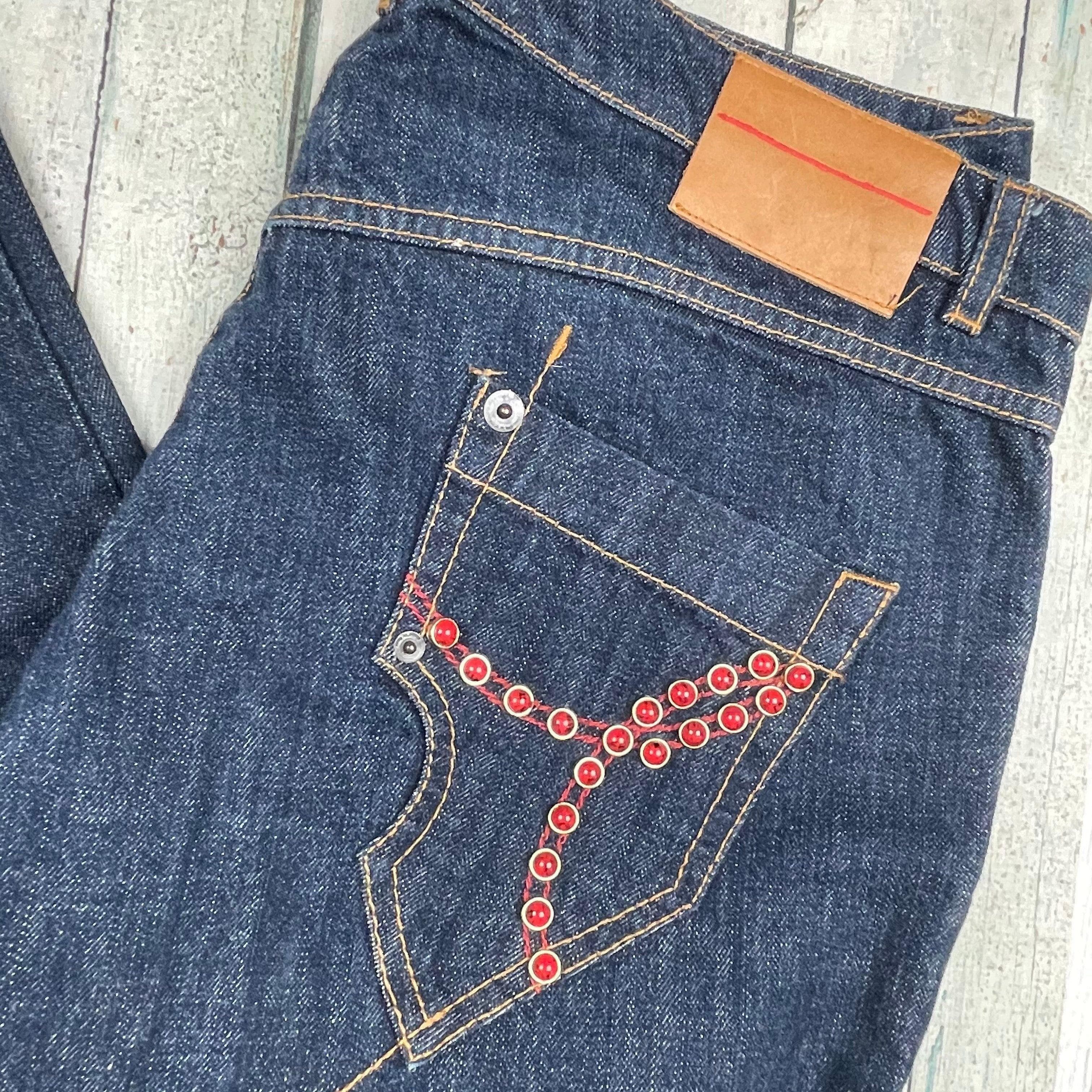 NEW - Against My Killer Italian Low Rise Boot Y2K Jeans -Size 31 — photo 5 of 6