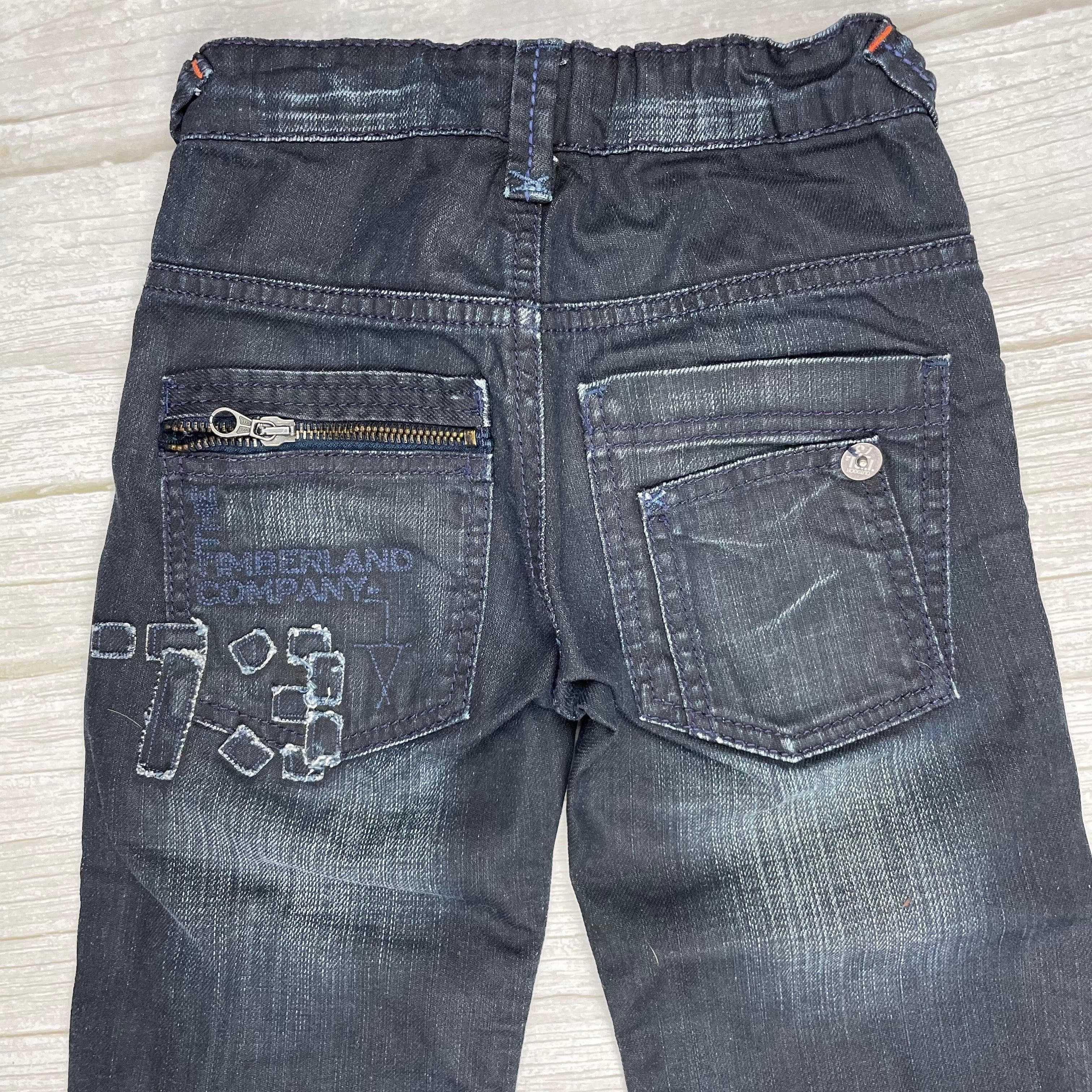 Timberland Boys Straight Leg Dark Wash Denim Jeans - Size 5 — photo 3 of 5