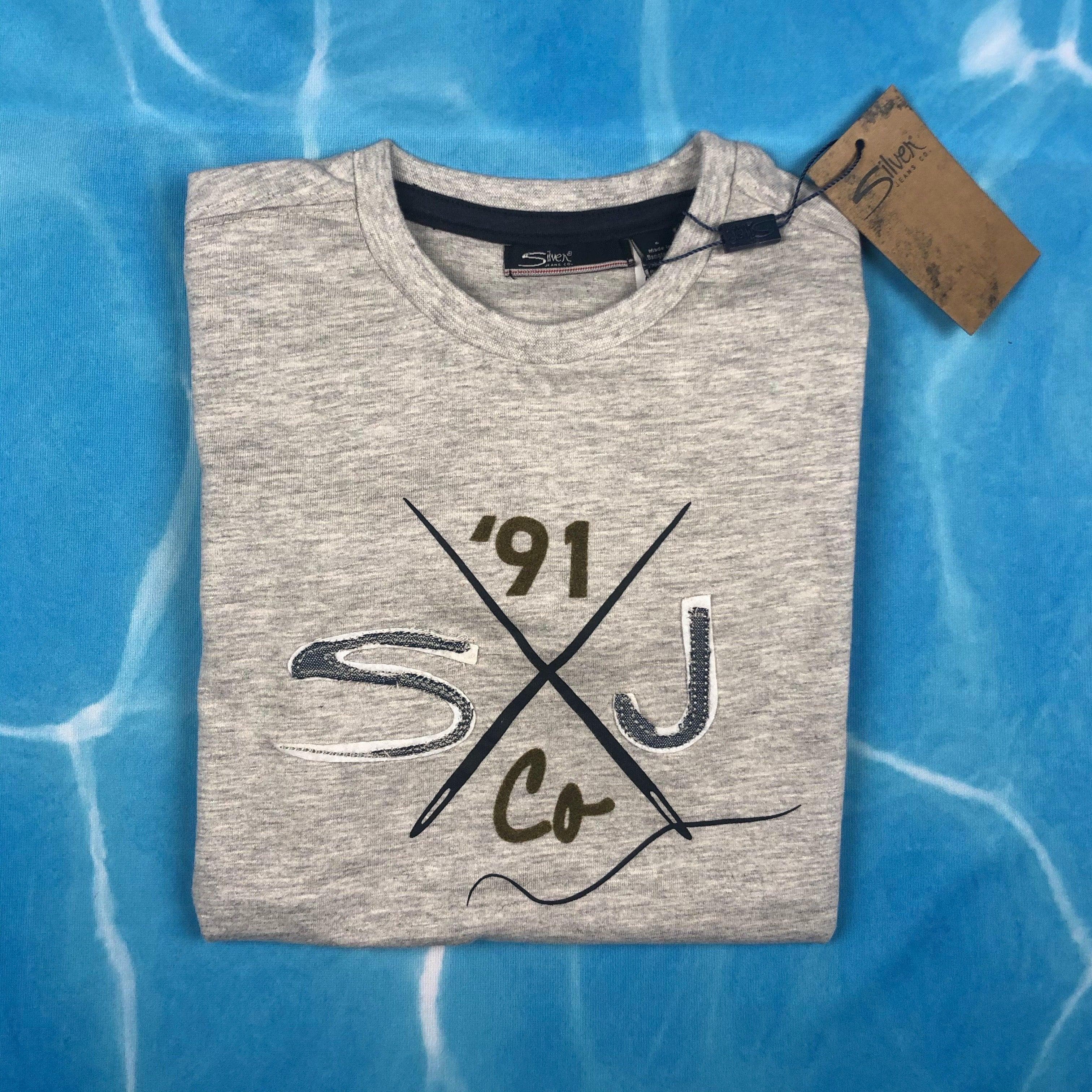 NEW - Silver Jeans Grey Girls 'SJ' Logo T Shirt - Size 6Y — photo 4 of 4