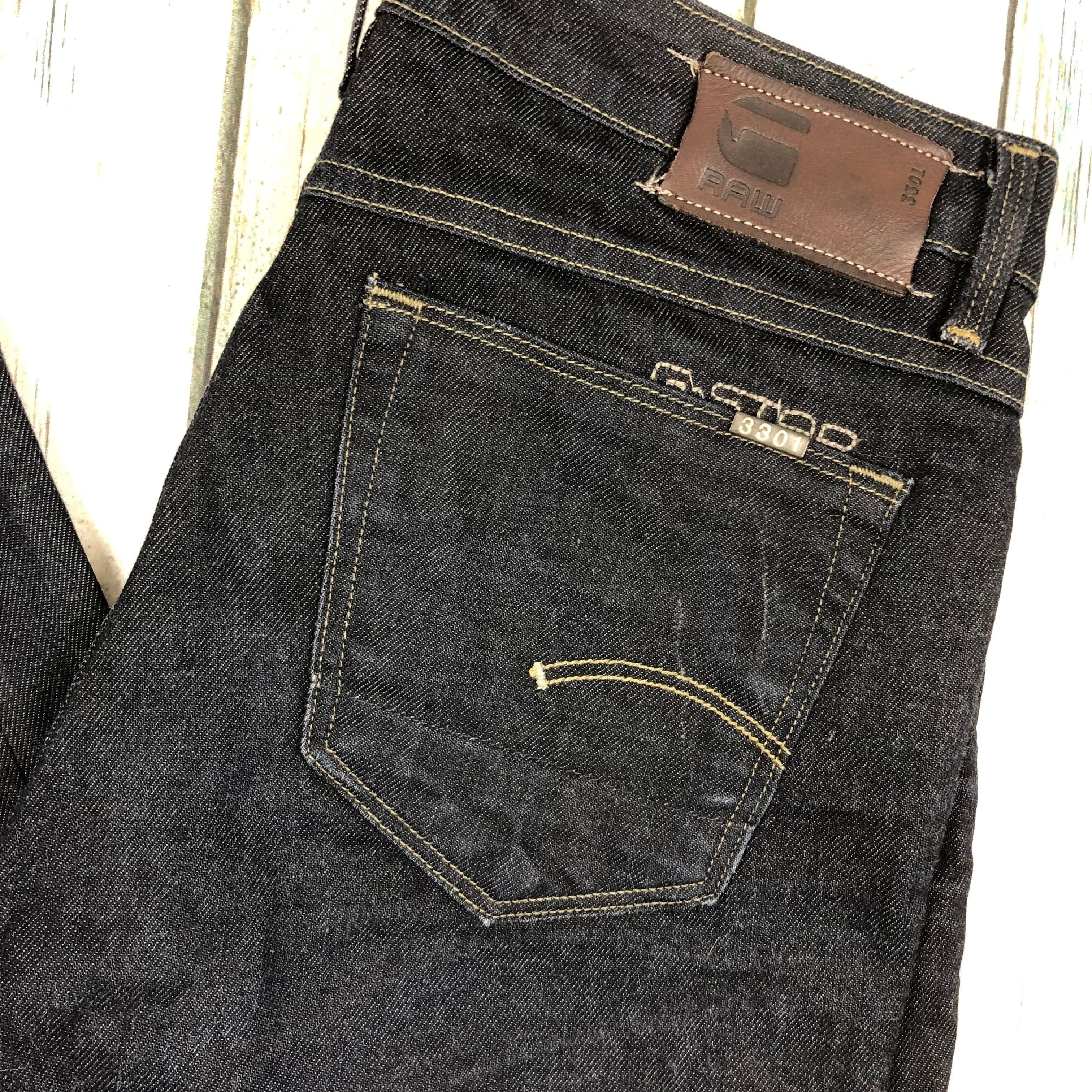 G Star RAW Womens '3301' Dark Wash Skinny Jeans -Size 27 — photo 2 of 8