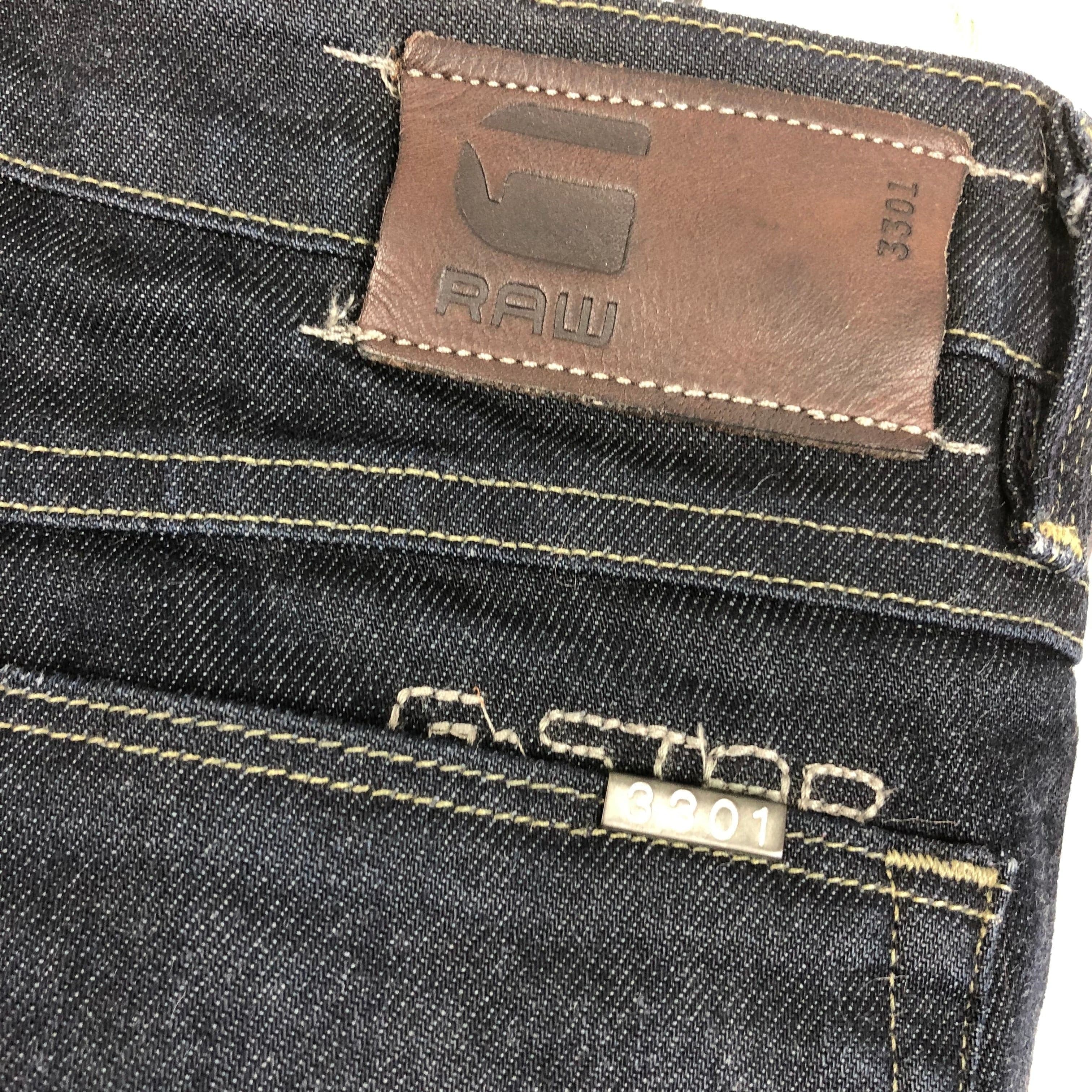 G Star RAW Womens '3301' Dark Wash Skinny Jeans -Size 27 — photo 6 of 8