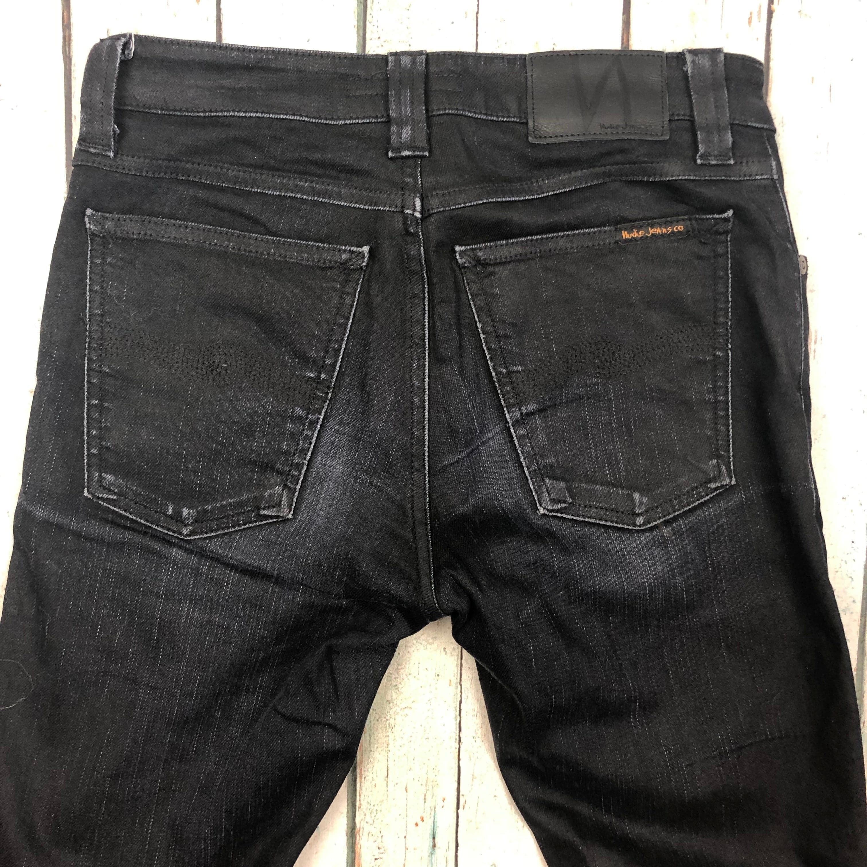 Nudie Jeans Co. Dry Black Coated Organic Cotton Jeans - Size 27/30 — photo 5 of 8