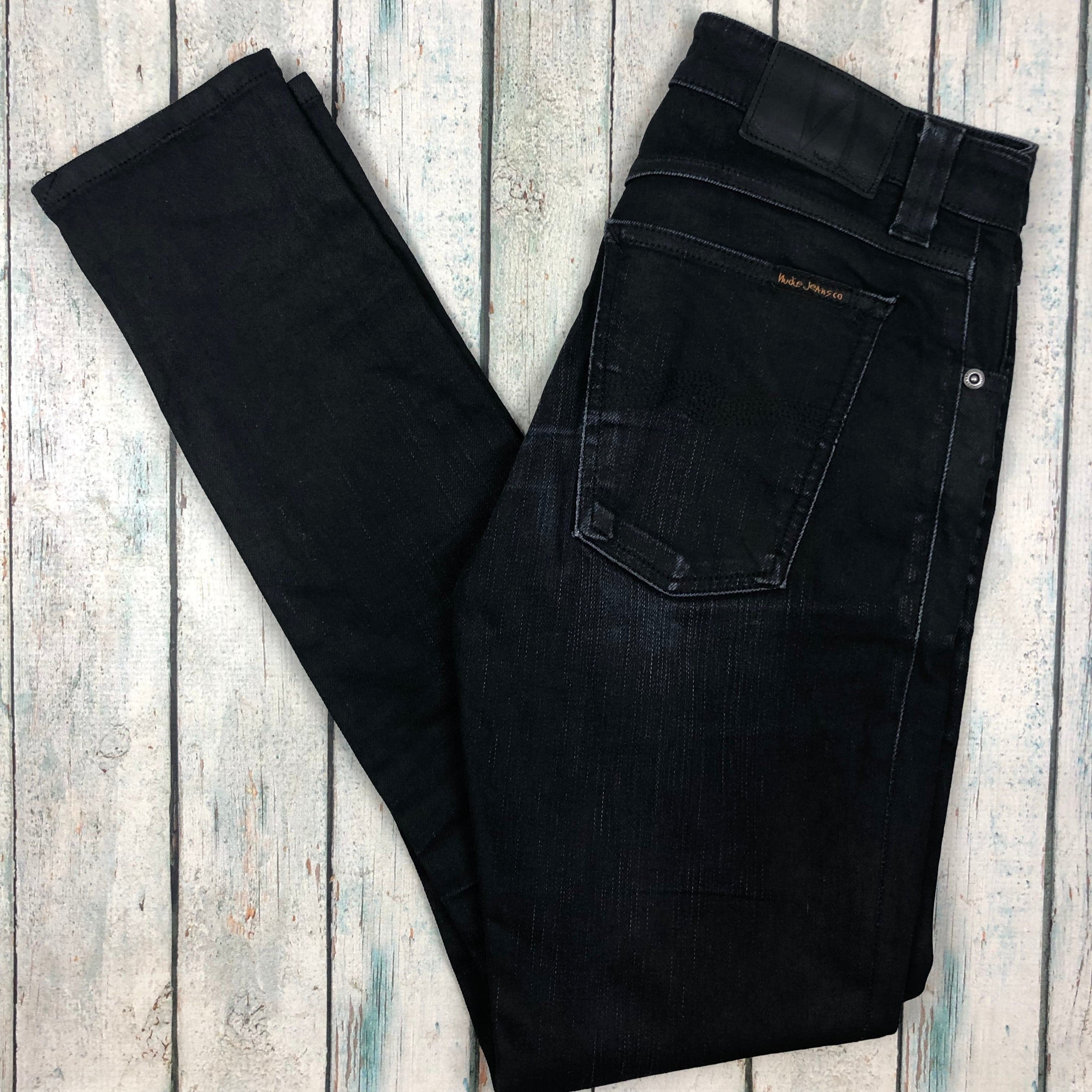 Nudie Jeans Co. Dry Black Coated Organic Cotton Jeans - Size 27/30 — photo 7 of 8