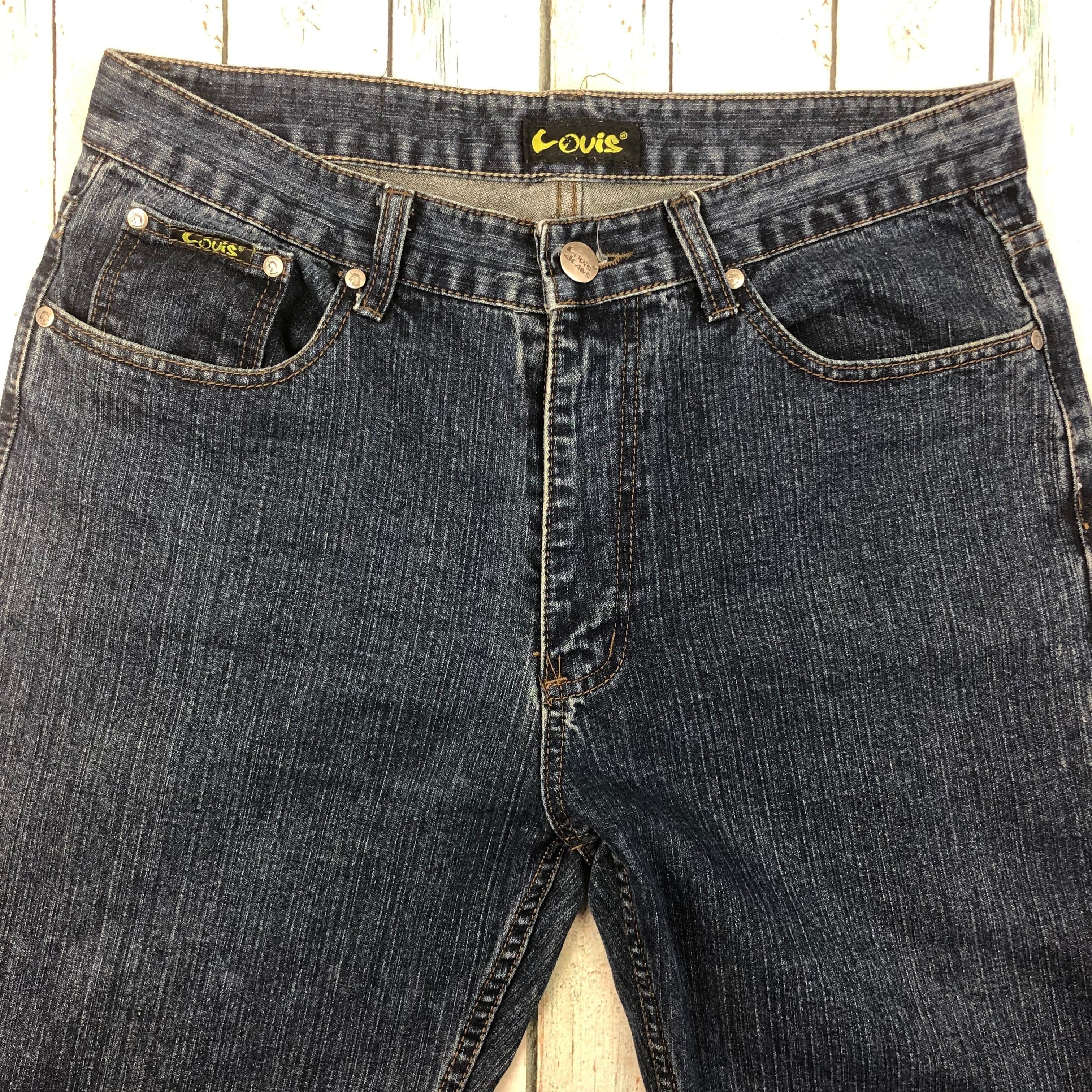 90's Louis Denim Comfort Fit Tapered Jeans - Size 35 — photo 3 of 8