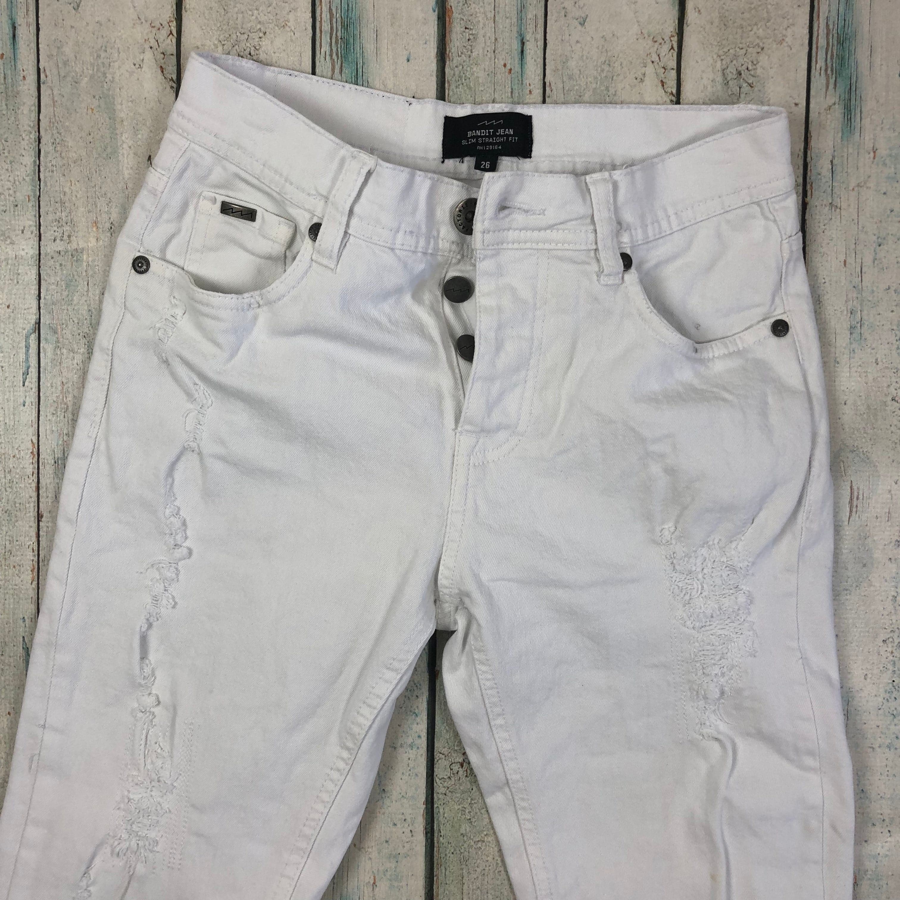 Bandit Jean White Ripped Skinny Jeans -Size 26 — photo 3 of 7