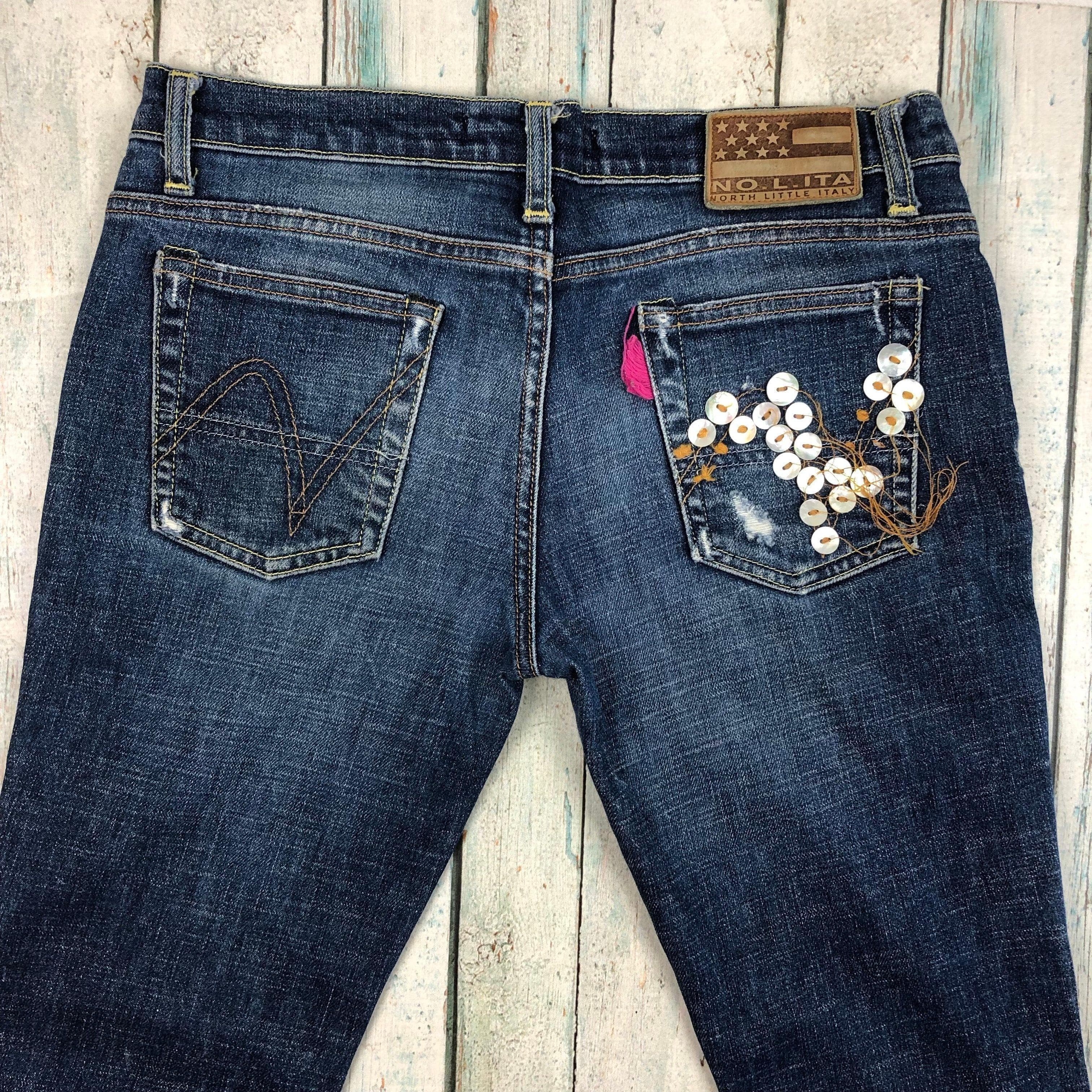 Nolita - Stunning Embellished Button Pocket Jeans -Size 26 — photo 4 of 7