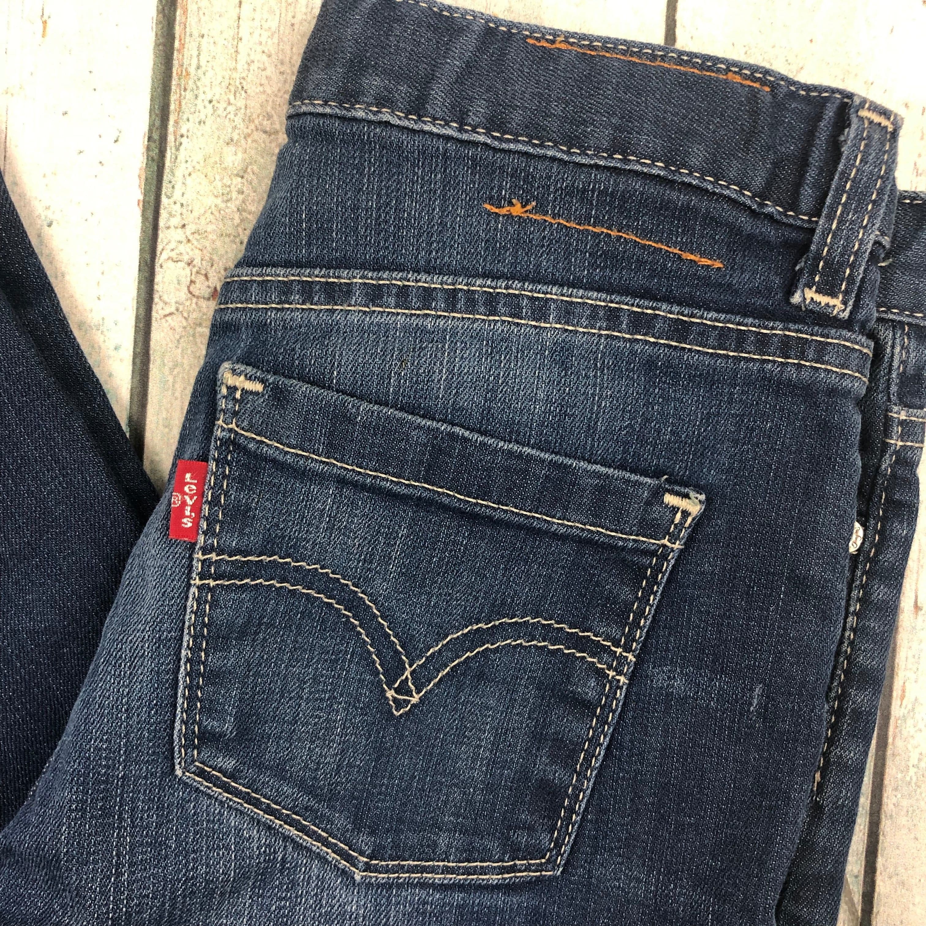 Levis Girls Stretch Straight Leg Jeans - Size 12Y — photo 2 of 6
