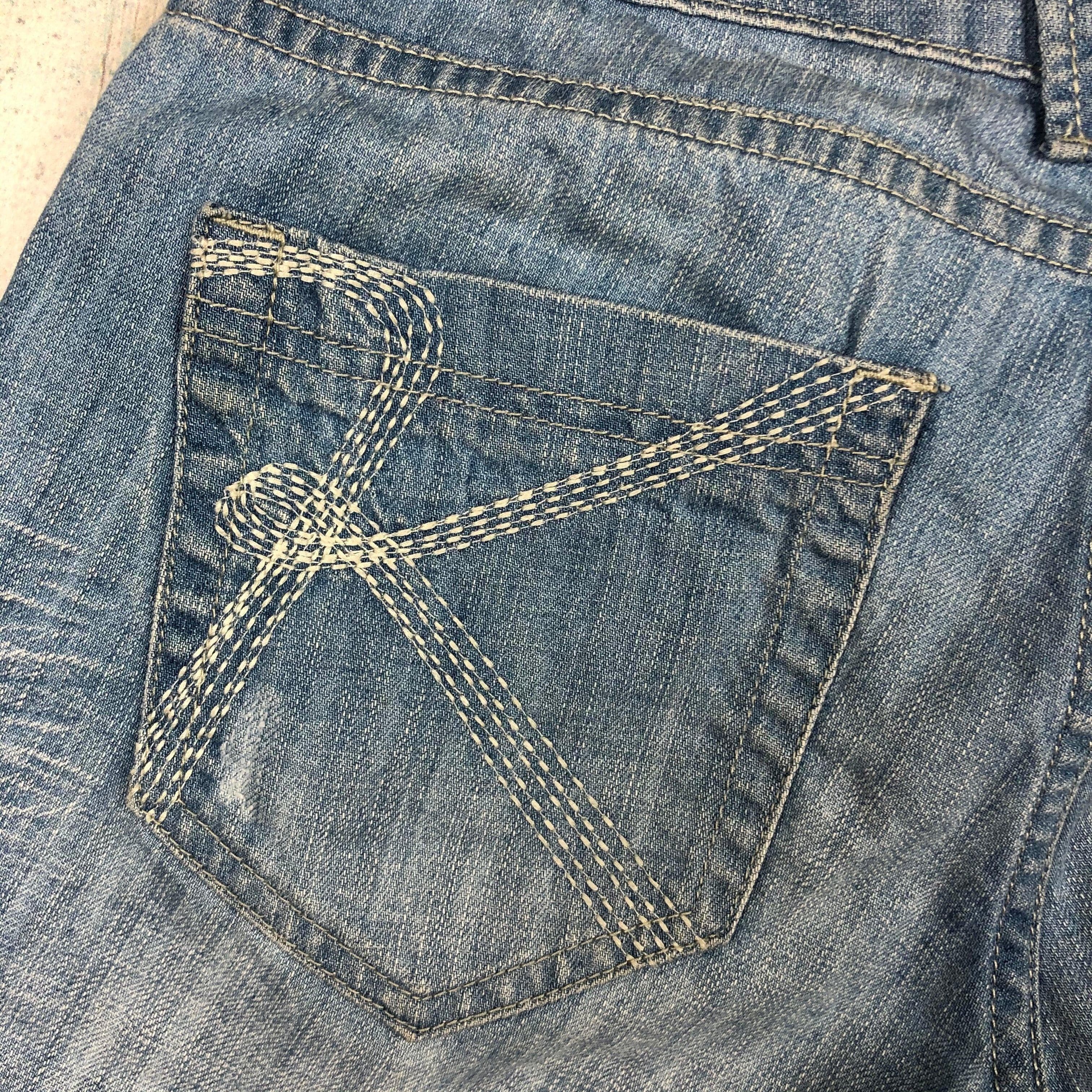 Kookai Ladies Cuffed Denim Long Shorts - Size 8 — photo 5 of 7