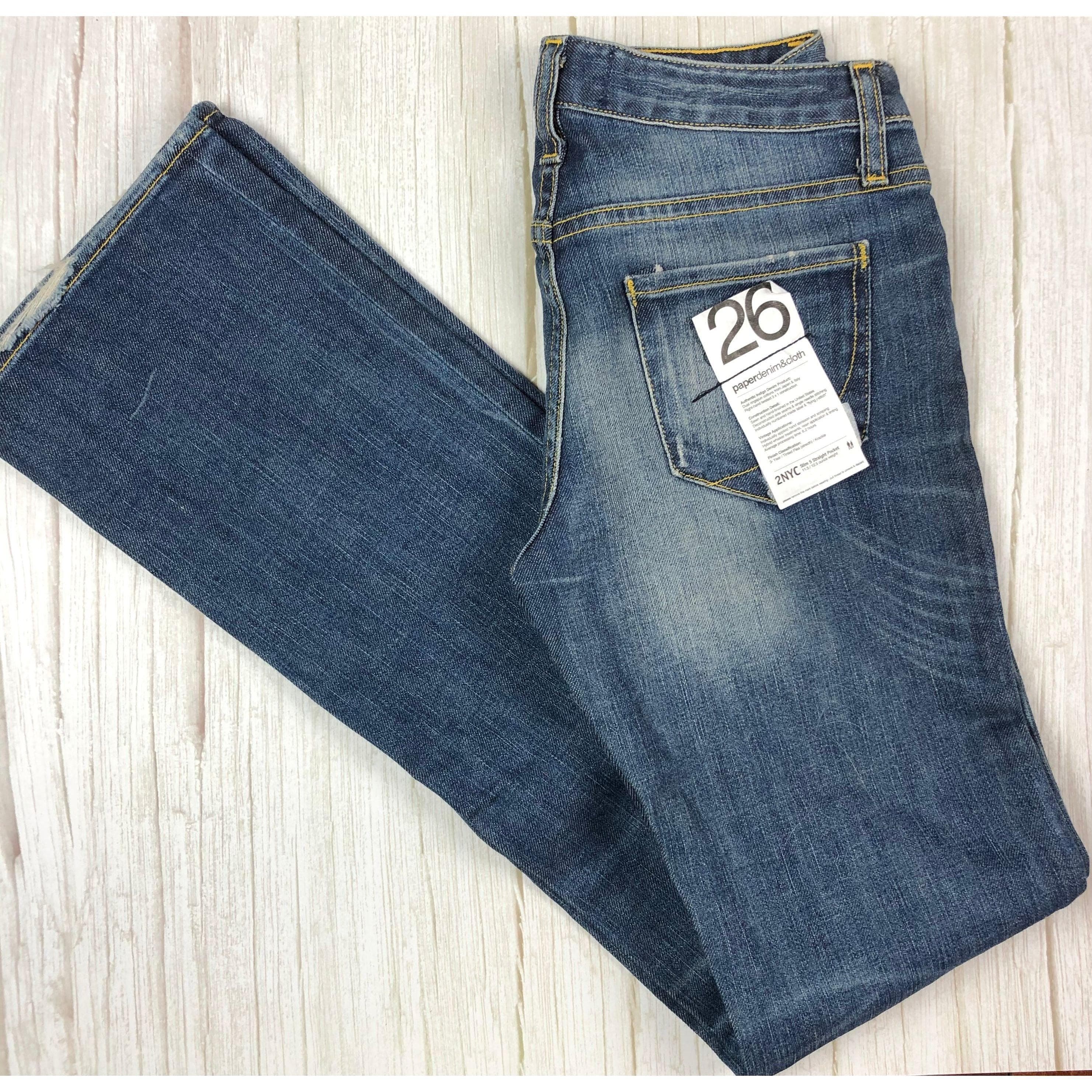 NWT - Paper Denim & Cloth '2NYC Slim 5 Straight Pocket' -Size 26 — photo 4 of 12
