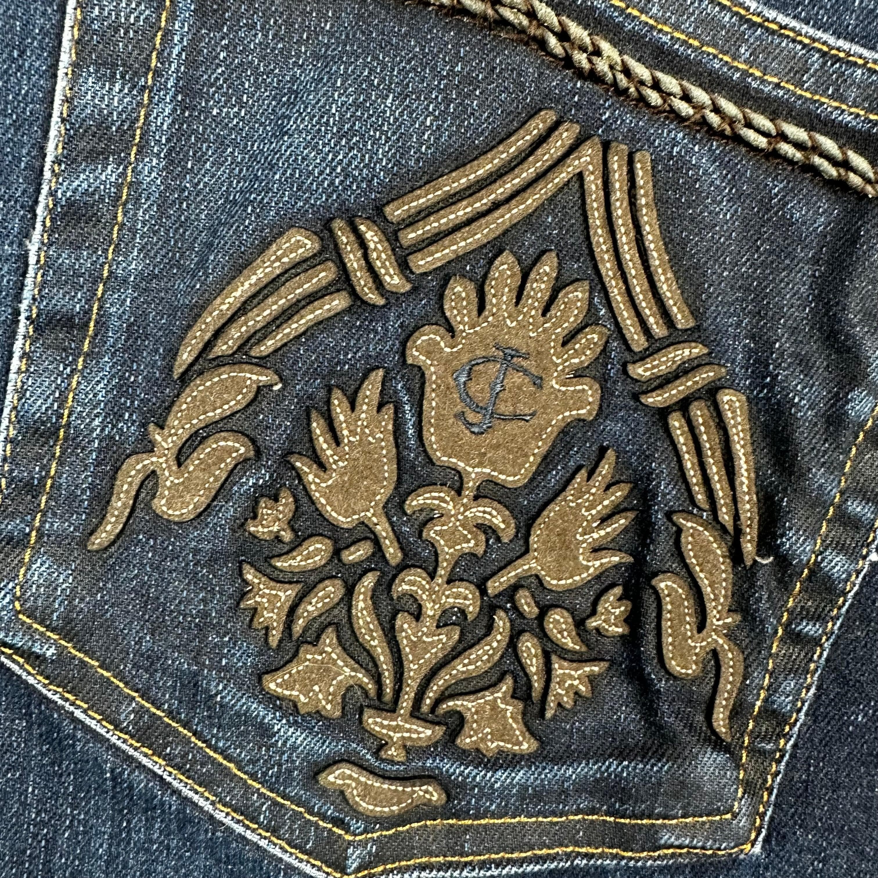 Just Cavalli Italian Ladies Logo Pocket Slim Jeans - Size 8 — photo 5 of 8