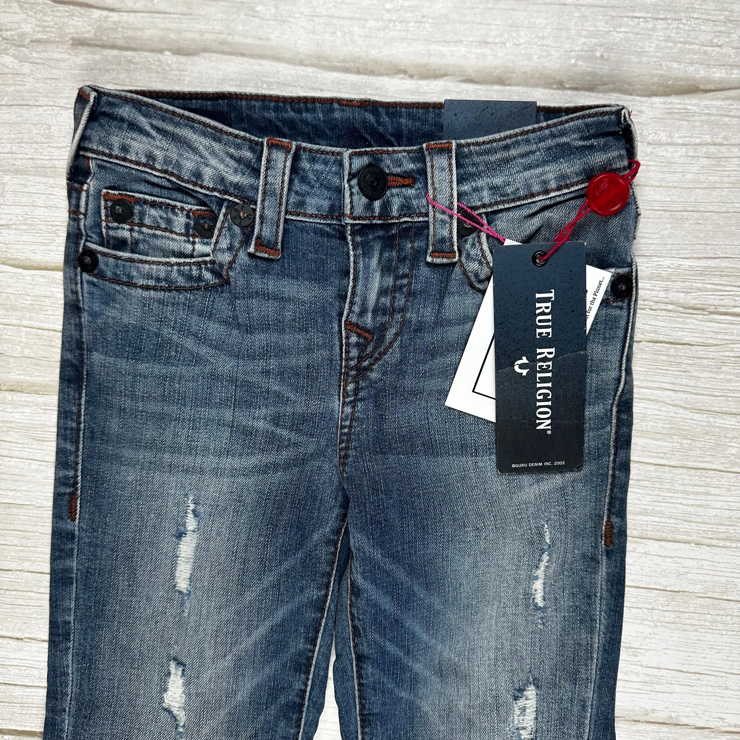 NWT - True Religion 'Geno Slim' Logo Jeans- Size 4Y — photo 4 of 5