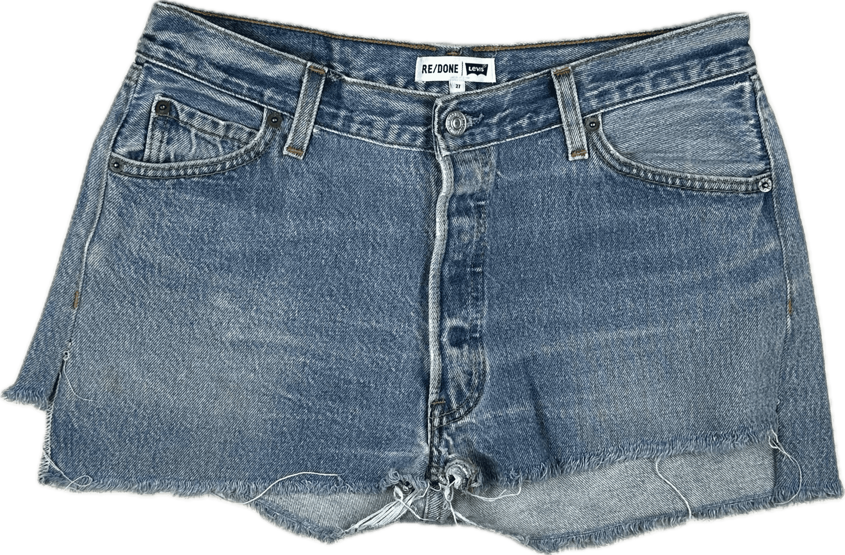 RE/DONE Levis Button Fly Denim Shorts -Size 27 — photo 1 of 6
