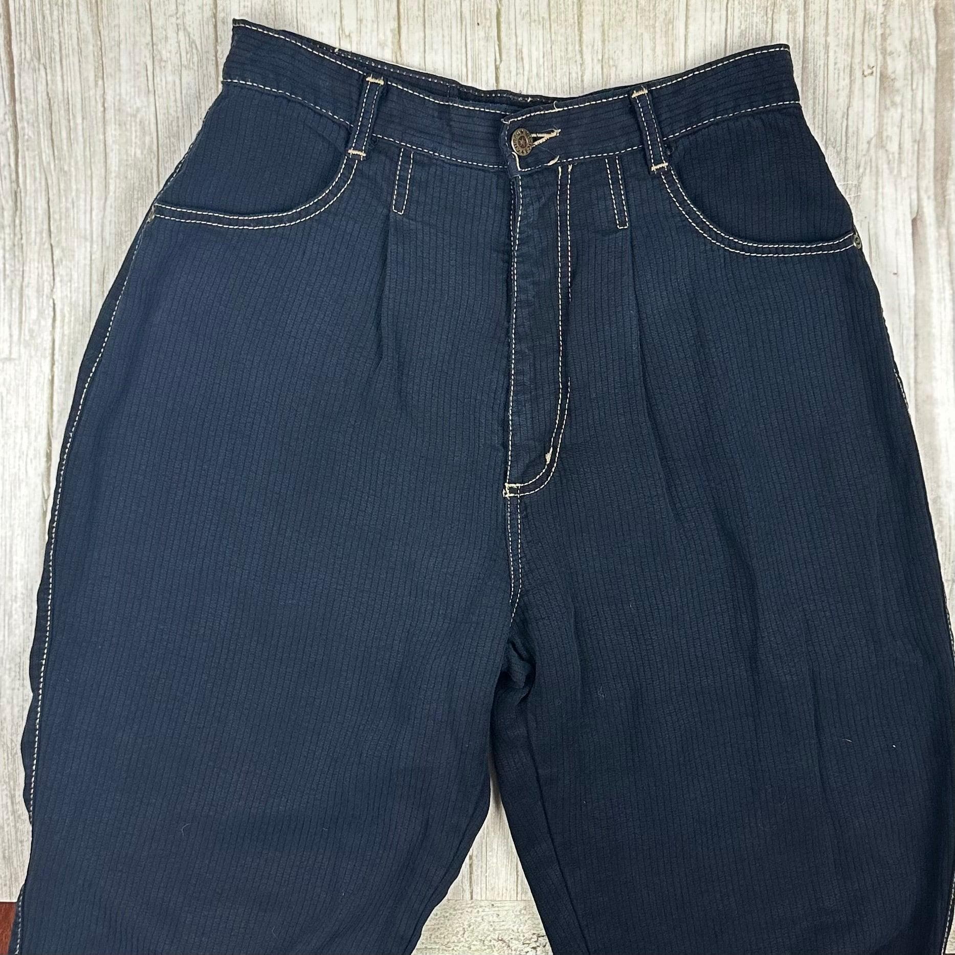 Corfu 80's Vintage Navy Tencel Jeans- Suit Size 9/10 — photo 5 of 8
