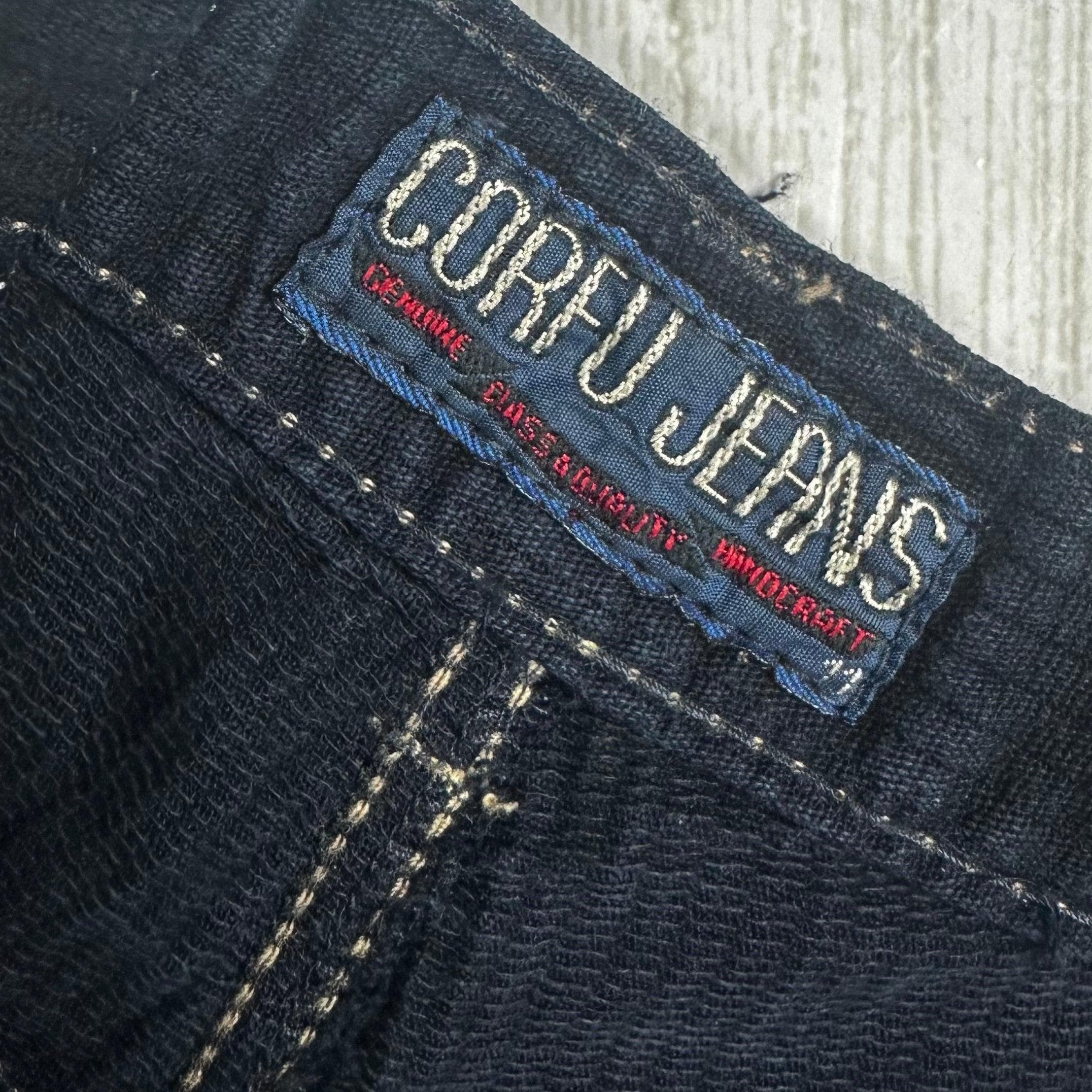 Corfu 80's Vintage Navy Tencel Jeans- Suit Size 9/10 — photo 6 of 8