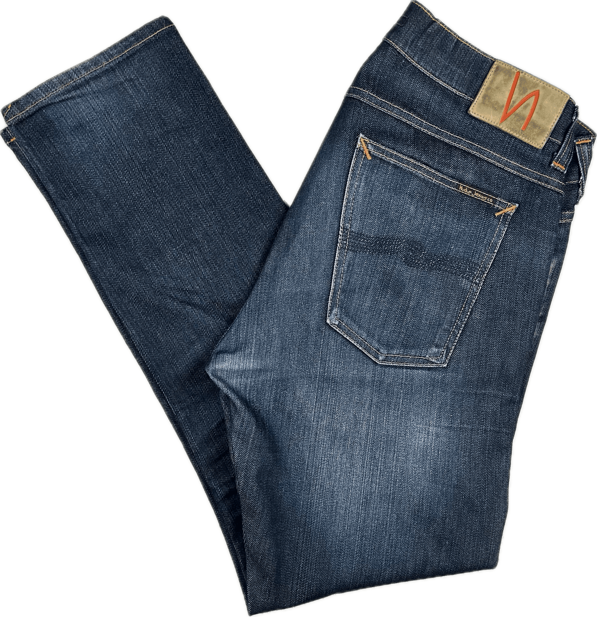 Nudie 'Tilted Tor' Dry Pure Navy Wash Stretch Jeans- Size 34/32 — photo 2 of 8