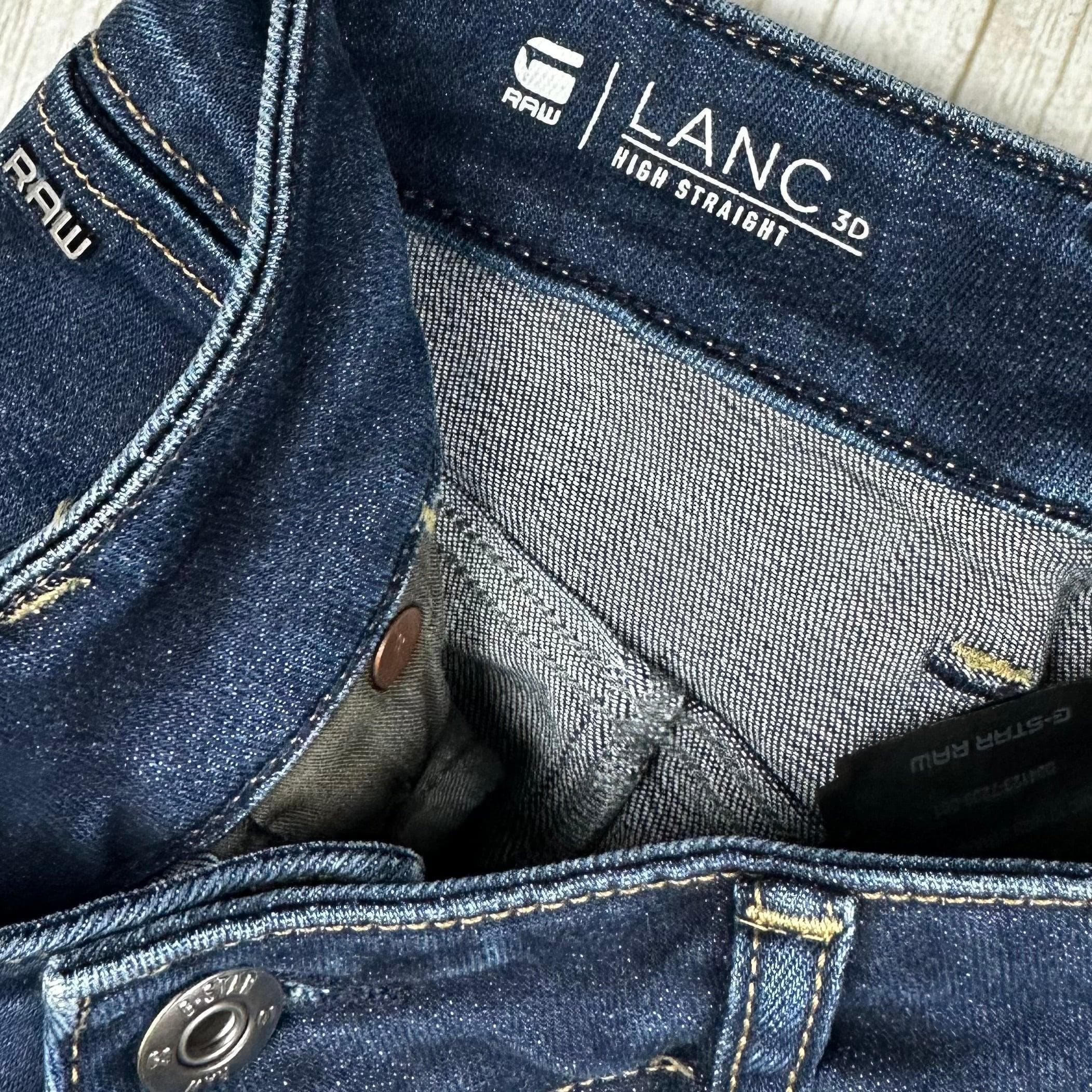 G Star RAW Womens 'LANC 3D High Straight' Jeans -Size 25 — photo 5 of 7