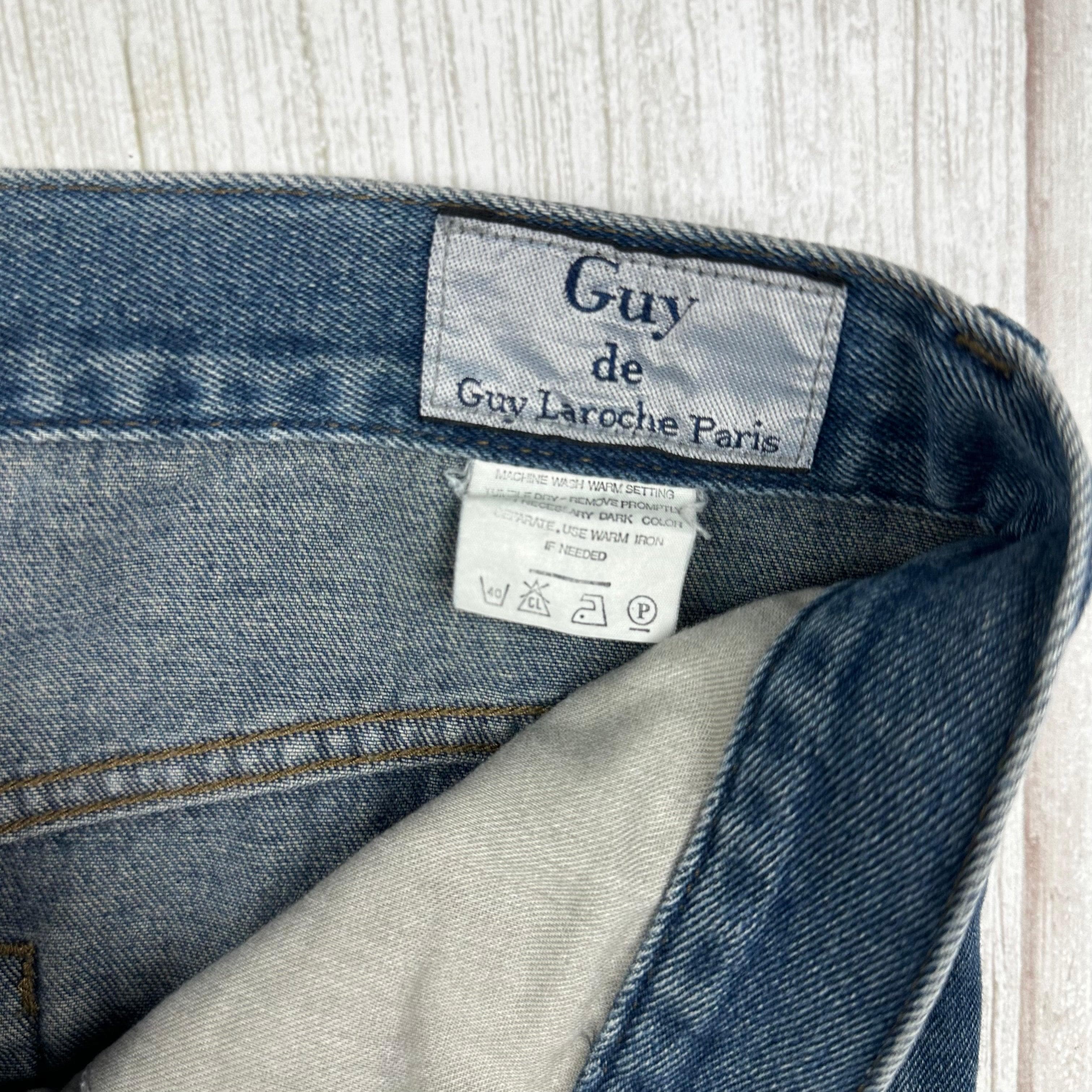 Guy Laroche Vintage 1980's Straight Denim Jeans - Size 32 — photo 6 of 8