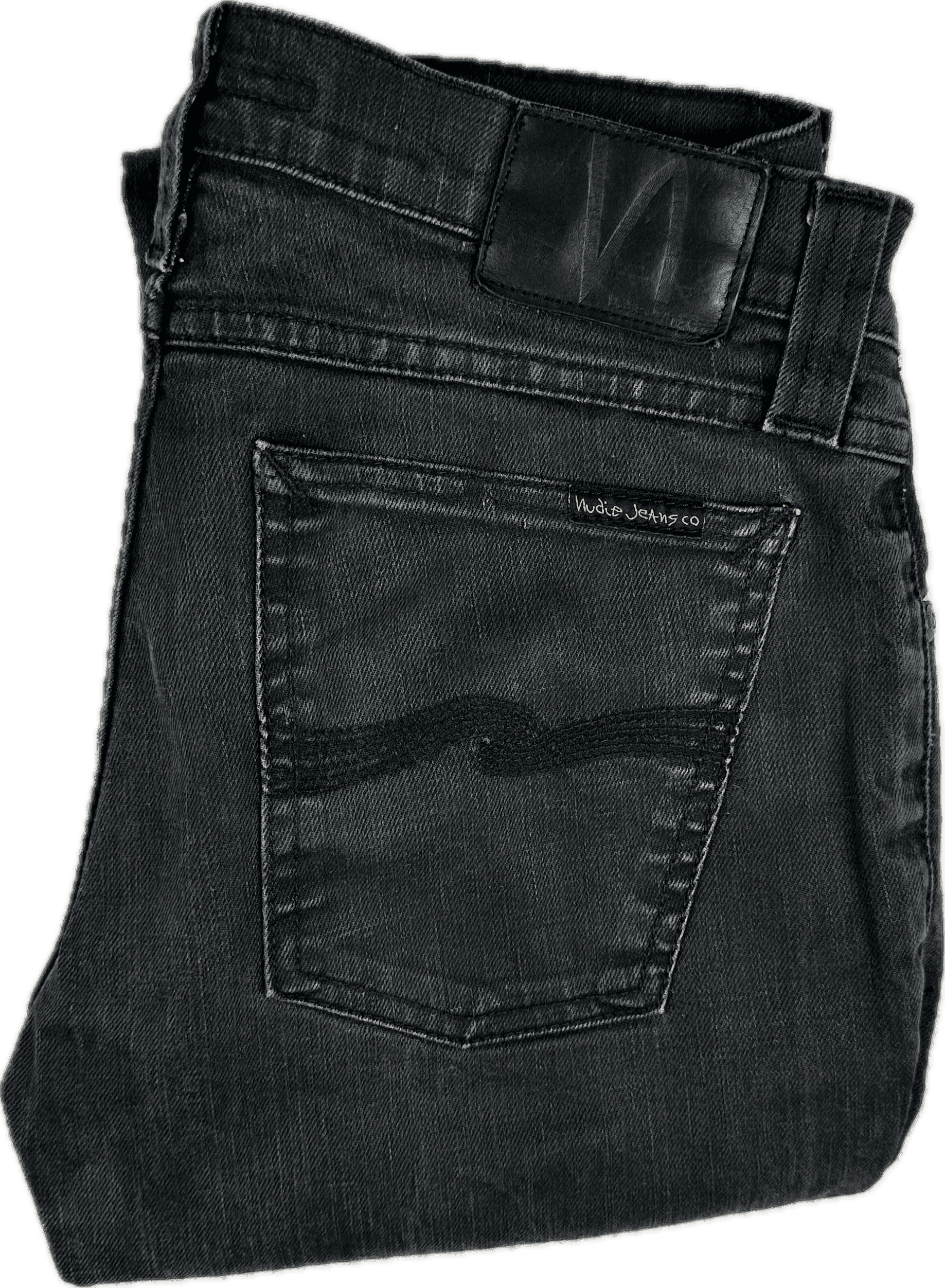Nudie Jeans Co. Dry Black Organic Cotton Jeans - Size 30 Crop — photo 2 of 6