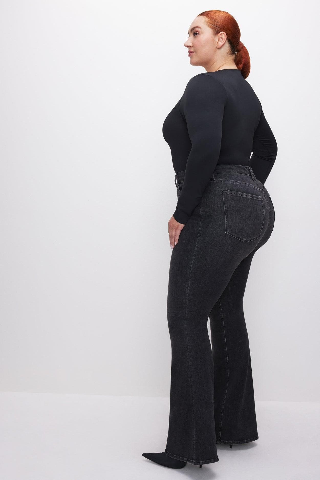 NWT- Good American 'Good Legs' Flare Jeans- Size +24 — photo 4 of 5