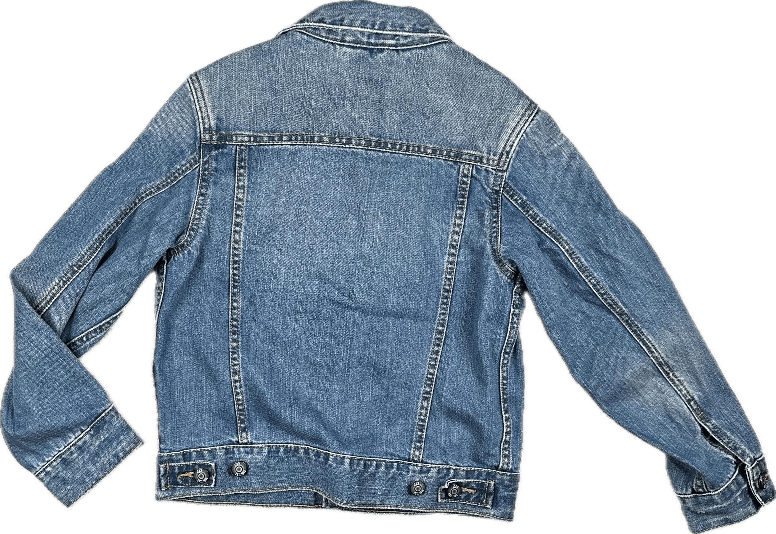 GAP Kids Classic Distressed Denim Jacket - Size 8Y — photo 2 of 5