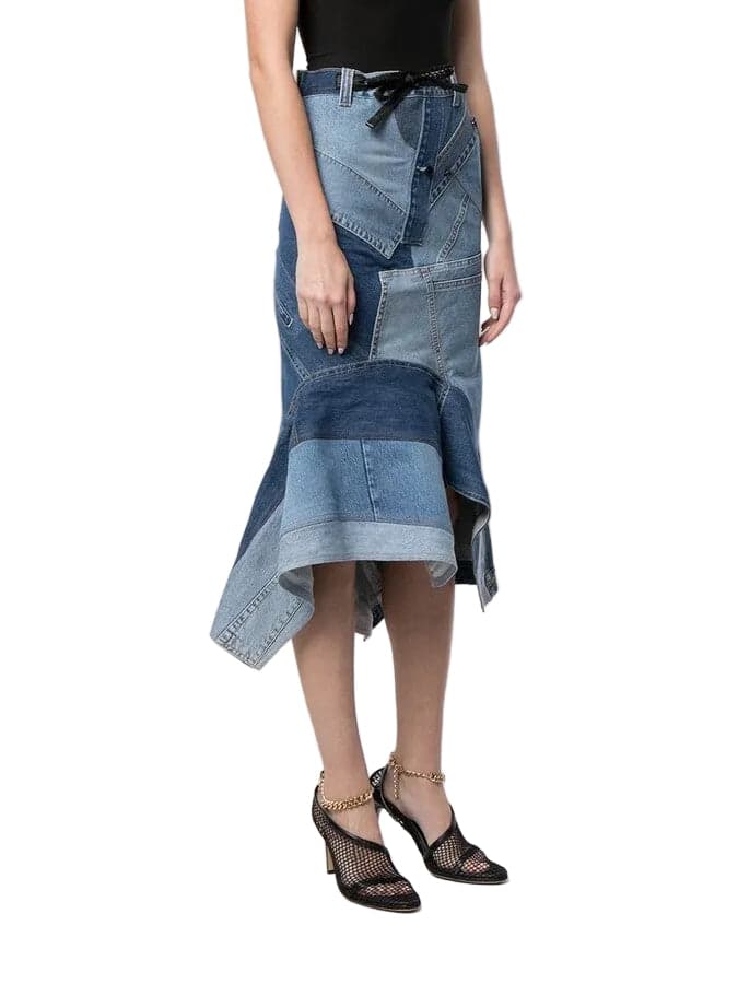 NWT- Tom Ford Patchwork Denim Skirt RRP $4990 - Size 36 or S — photo 4 of 13