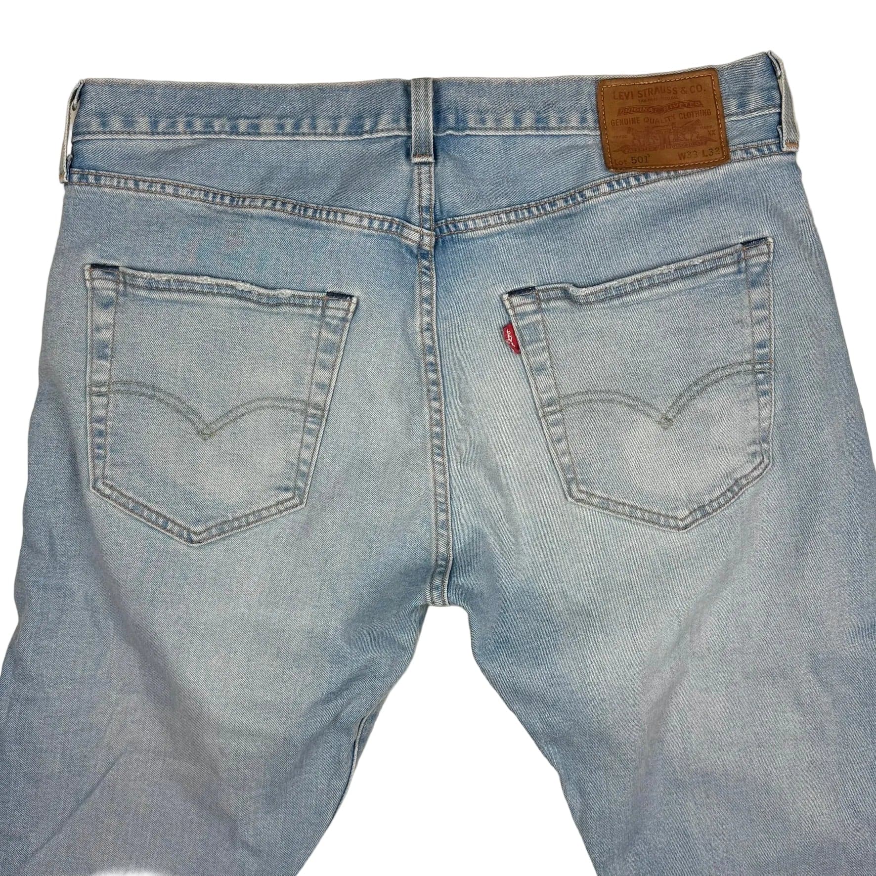 Levis 501 S Button Fly Mens Bleach Splatter Jeans -Size 33/32 — photo 3 of 7