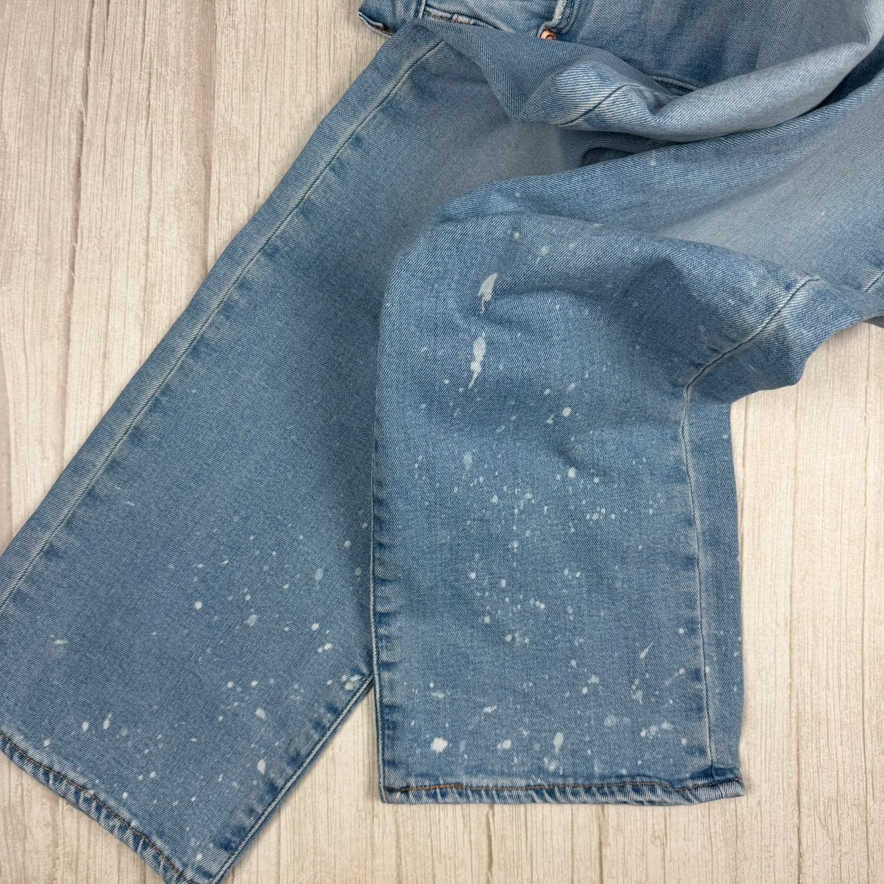 Levis 501 S Button Fly Mens Bleach Splatter Jeans -Size 33/32 — photo 4 of 7
